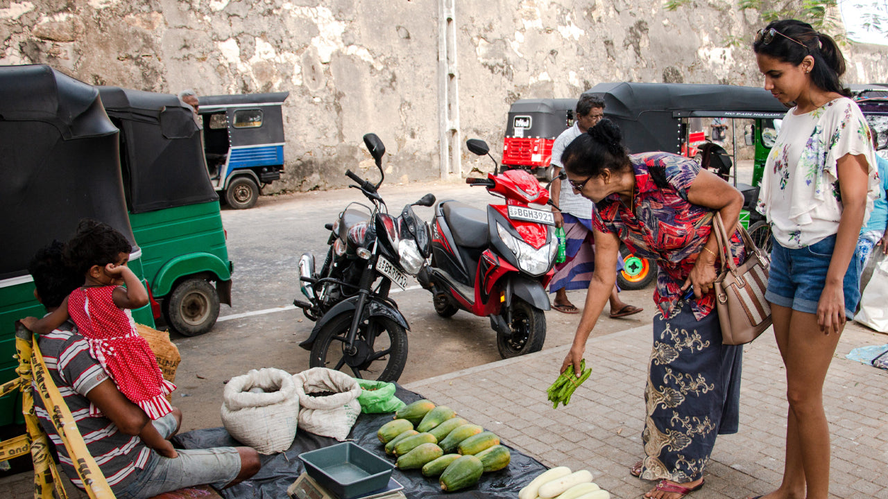 Marktbezoek en Sri Lankaanse kookcursus vanuit Unawatuna