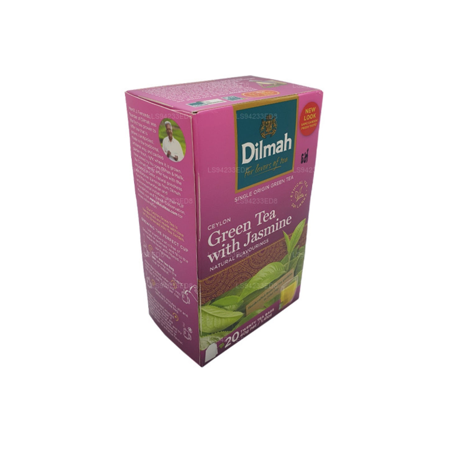 Dilmah Ceylon groene thee met jasmijn (40 g) 20 theezakjes