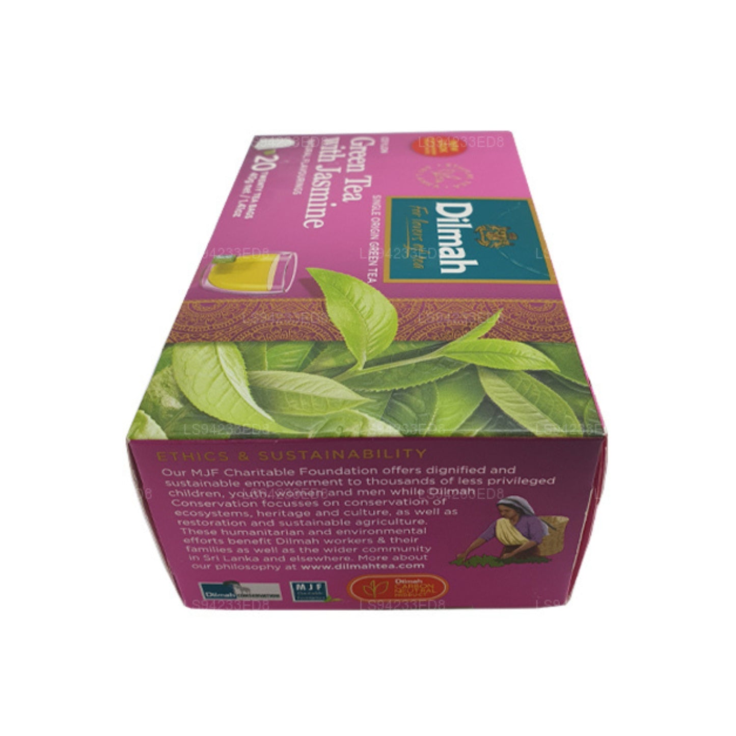Dilmah Ceylon groene thee met jasmijn (40 g) 20 theezakjes