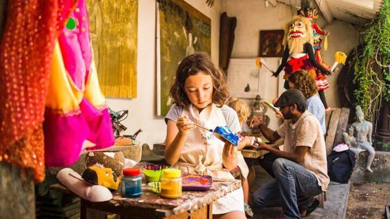 Maskerschildering van Ambalangoda