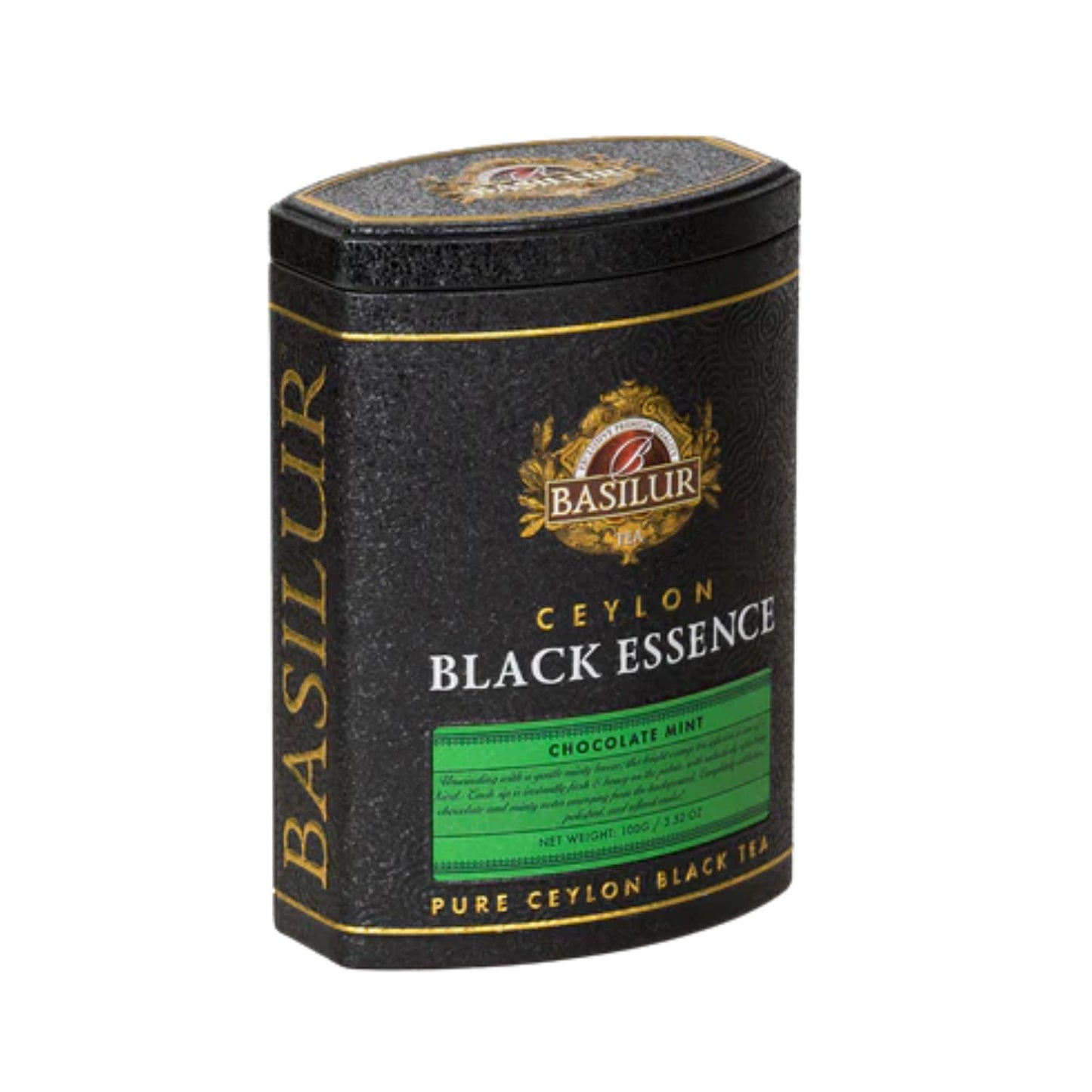 Basilur Ceylon Black Essence "Chocolate Mint" Metal Caddy (100g)