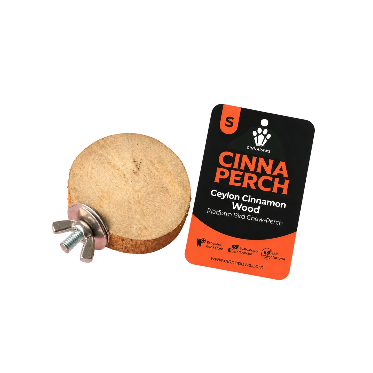 Cinnapaws Cinnaperch Ceylon Cinnamon Wood Platform Bird Chew