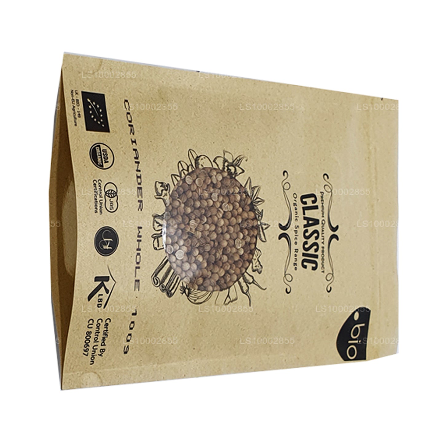 Lakpura biologische koriander in zijn geheel