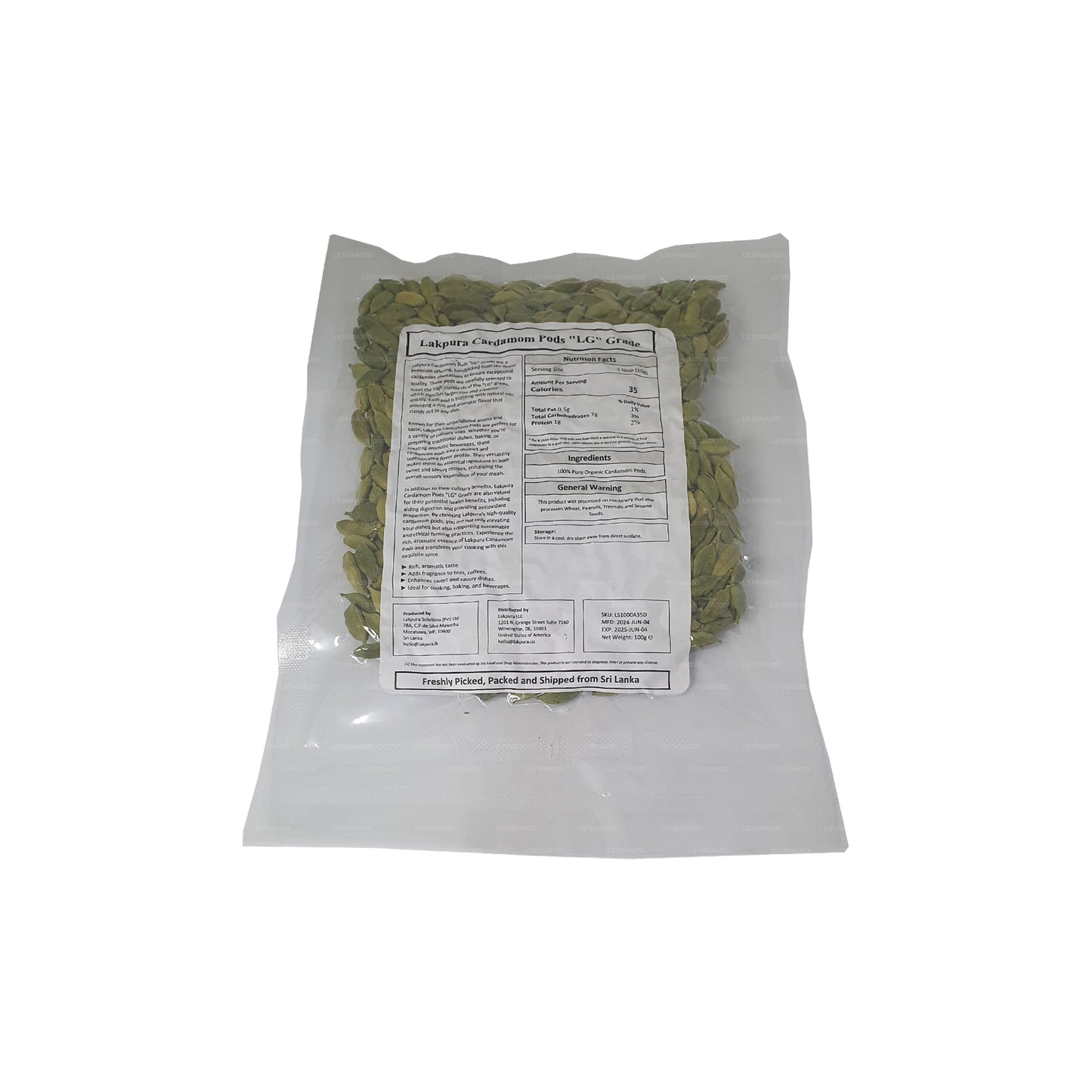 Lakpura kardemompeulen (100 g)