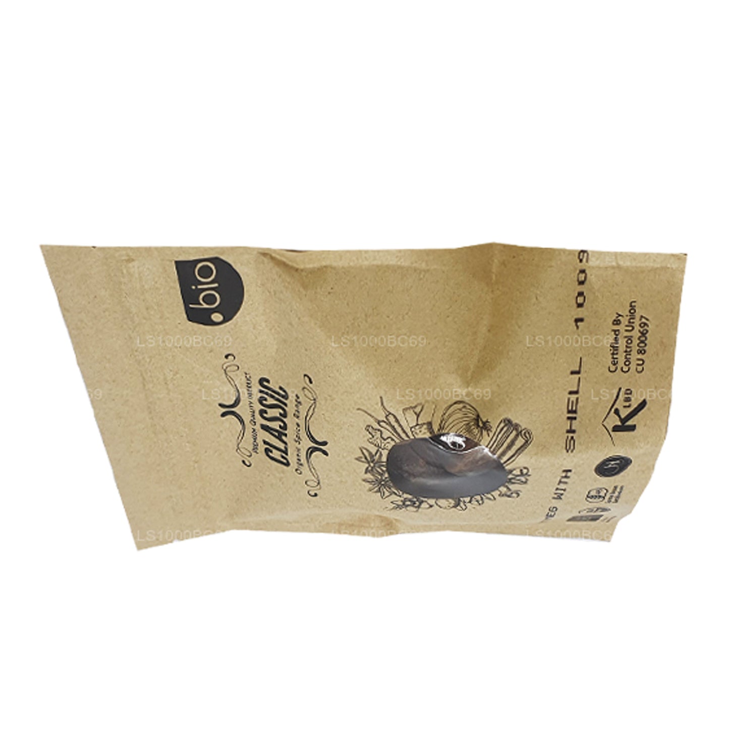 Lakpura biologische nootmuskaat met schelp