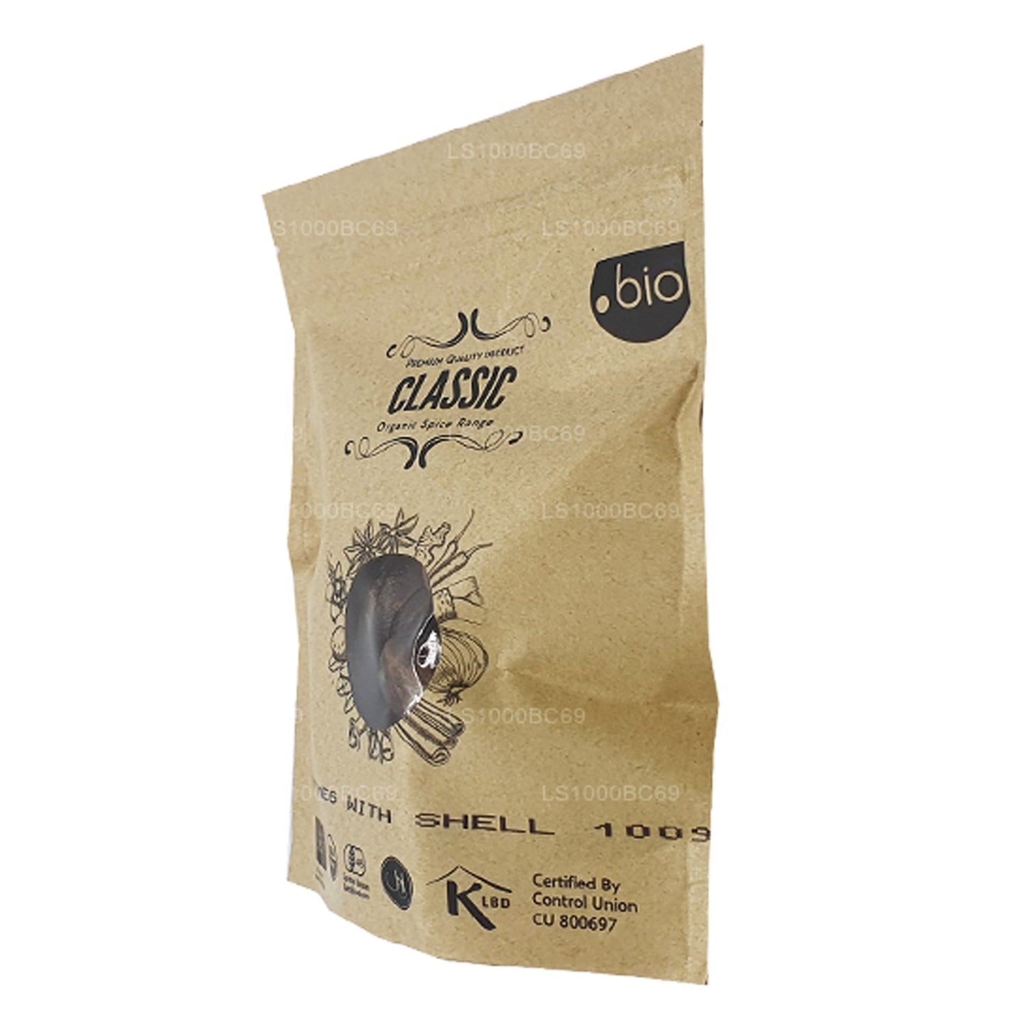 Lakpura biologische nootmuskaat met schelp