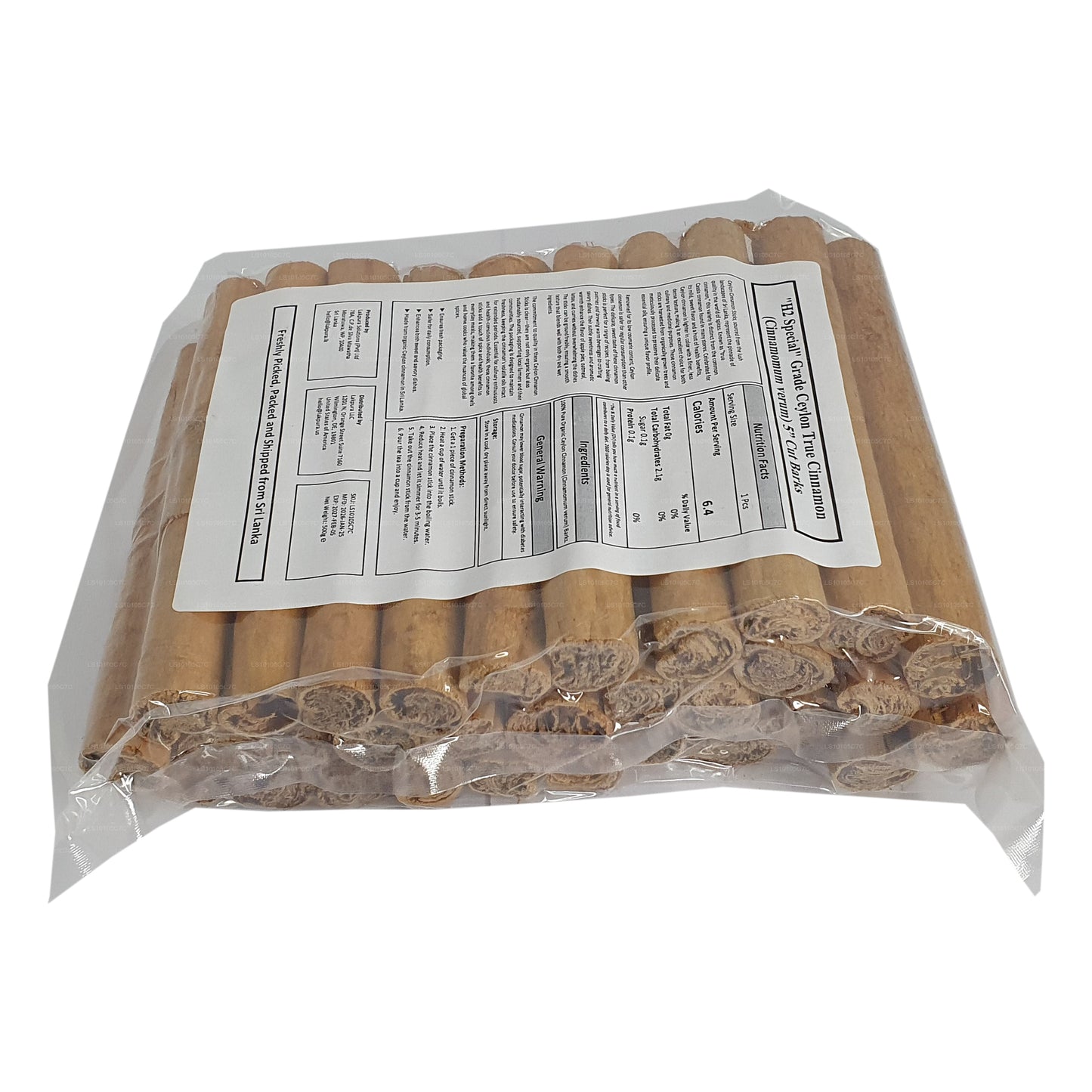 Lakpura „H2 Special” Grade Ceylon True Cinnamon Barks Pack
