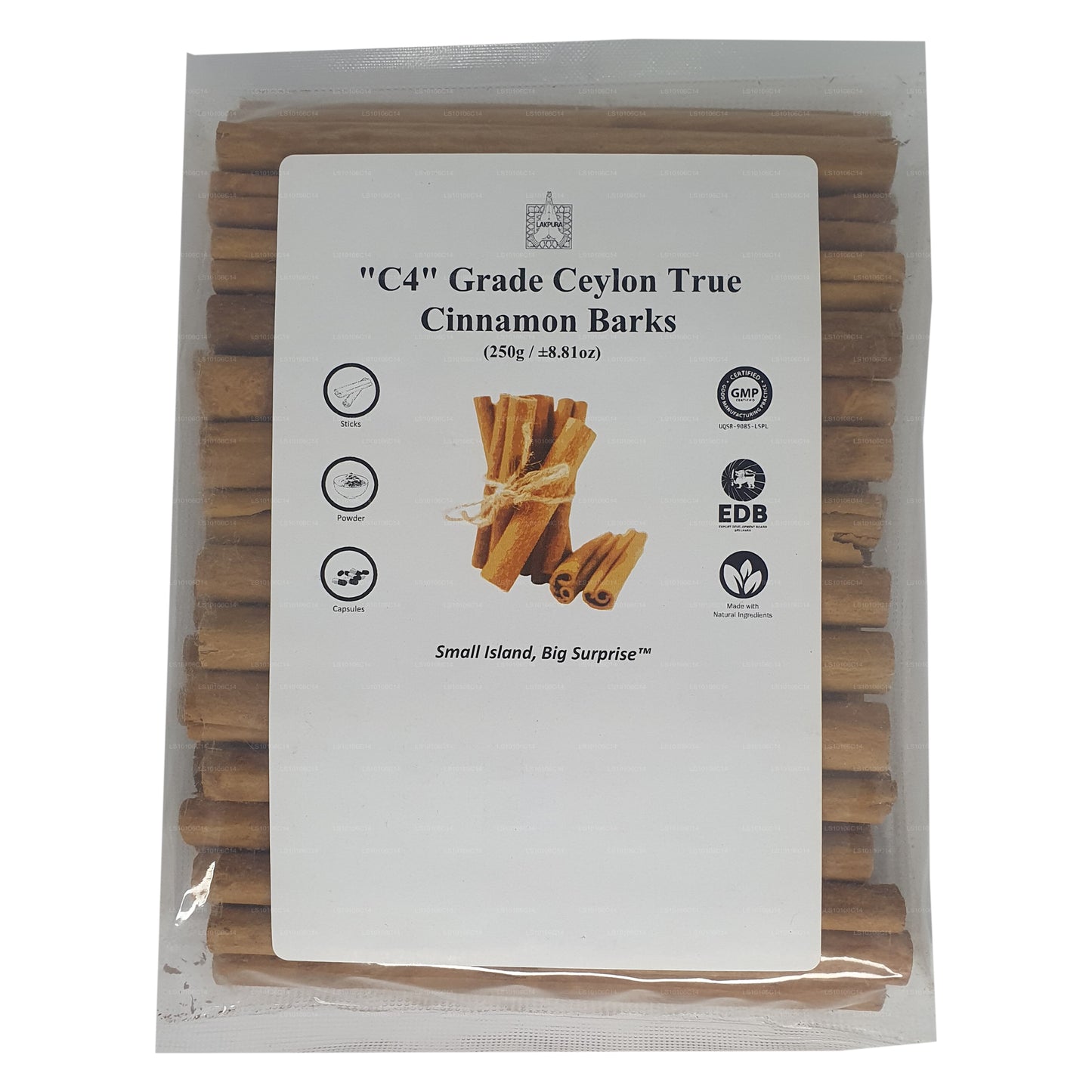 Lakpura „C4" Grade Ceylon True Cinnamon Barks Pack