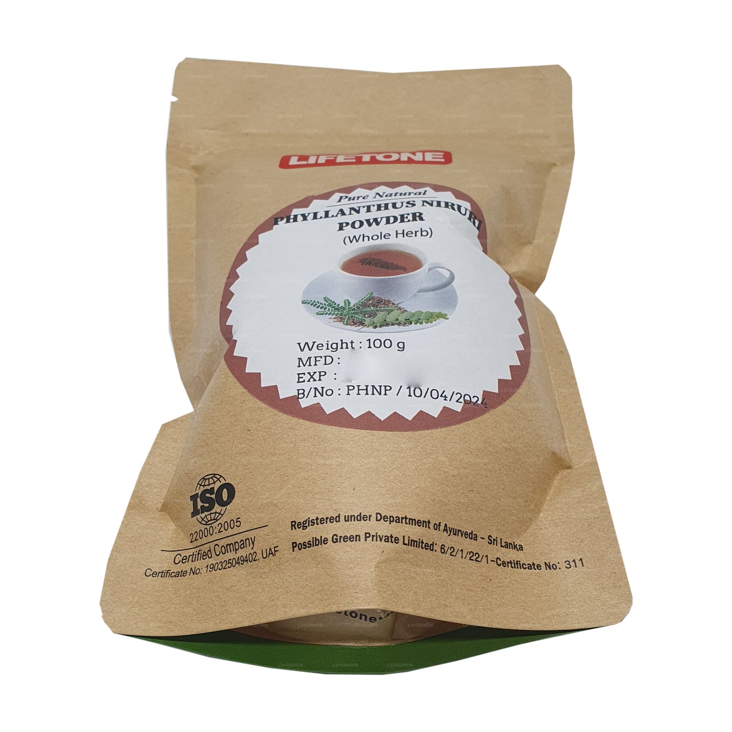 Lifetone Phylanthus Niruri-poeder (100 g)