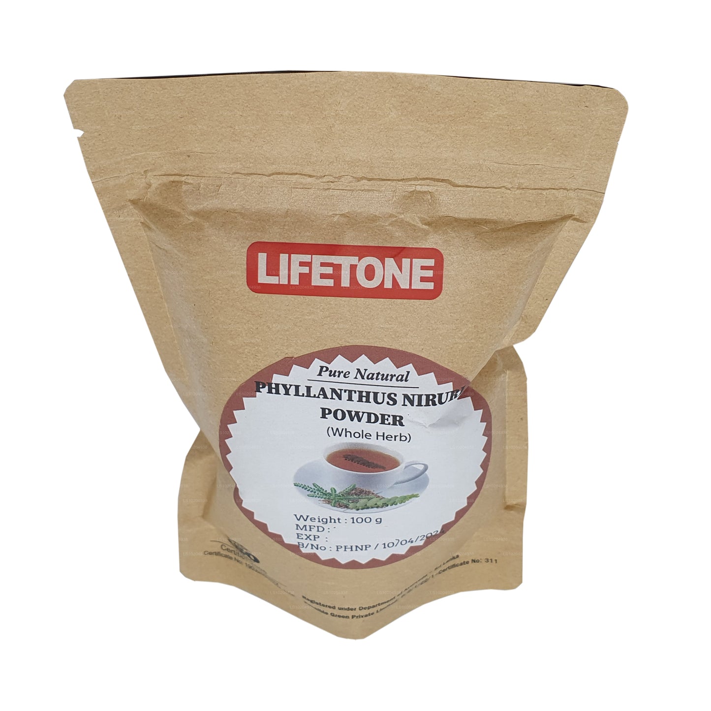 Lifetone Phylanthus Niruri-poeder (100 g)