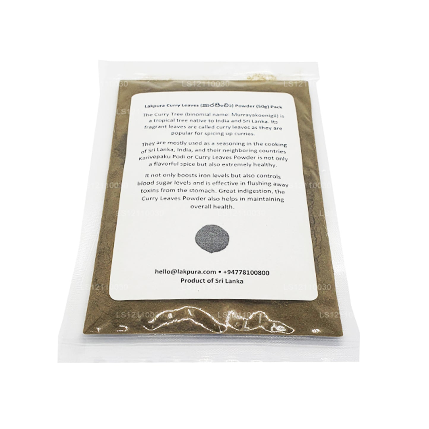 Lakpura gedehydrateerde kerrieblaadjes poeder (100 g)