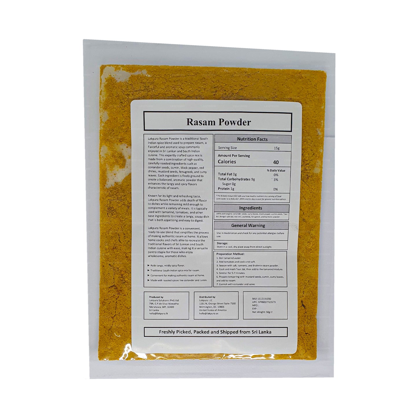 Lakpura Rasam-poeder