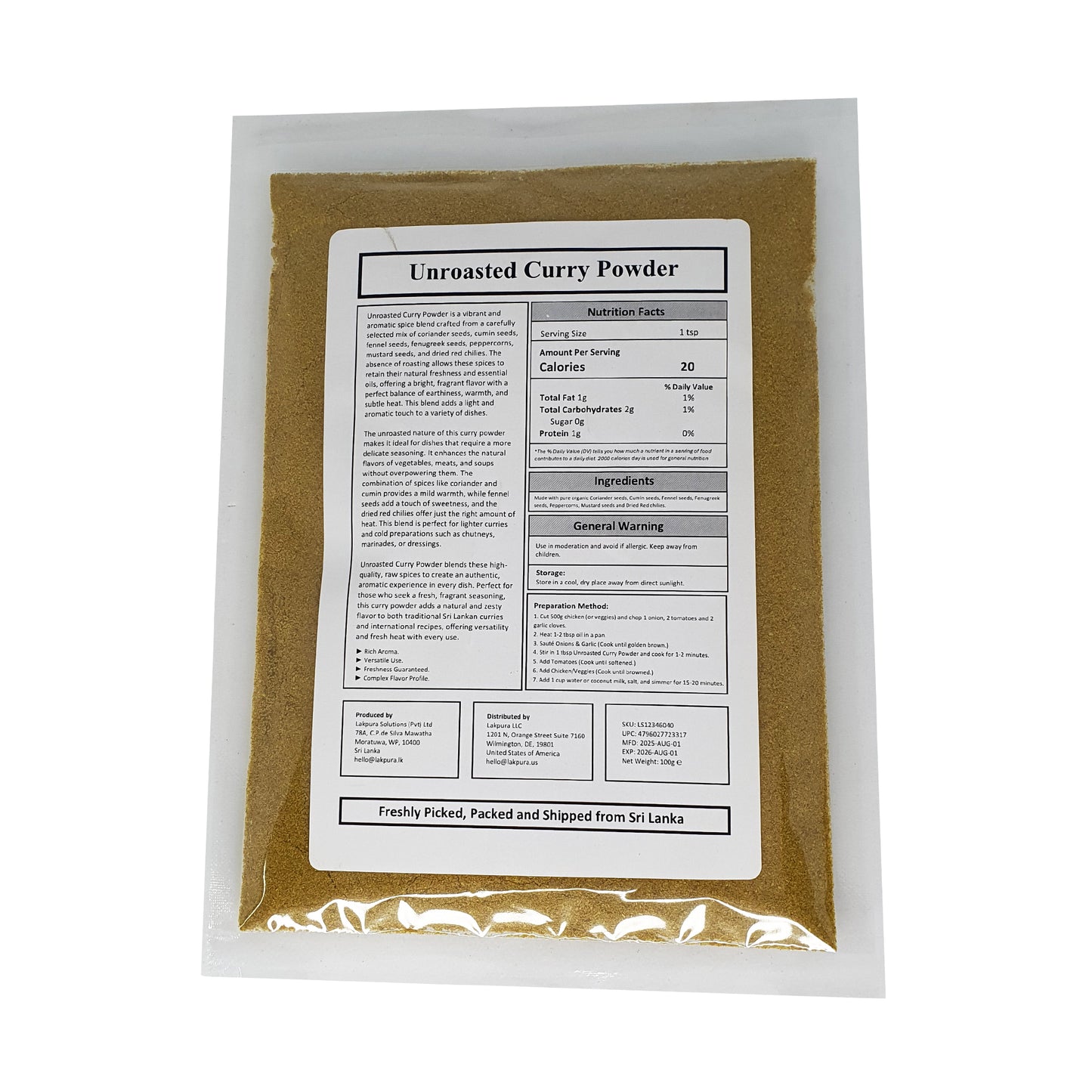 Lakpura® kerriepoeder (Thuna Paha)