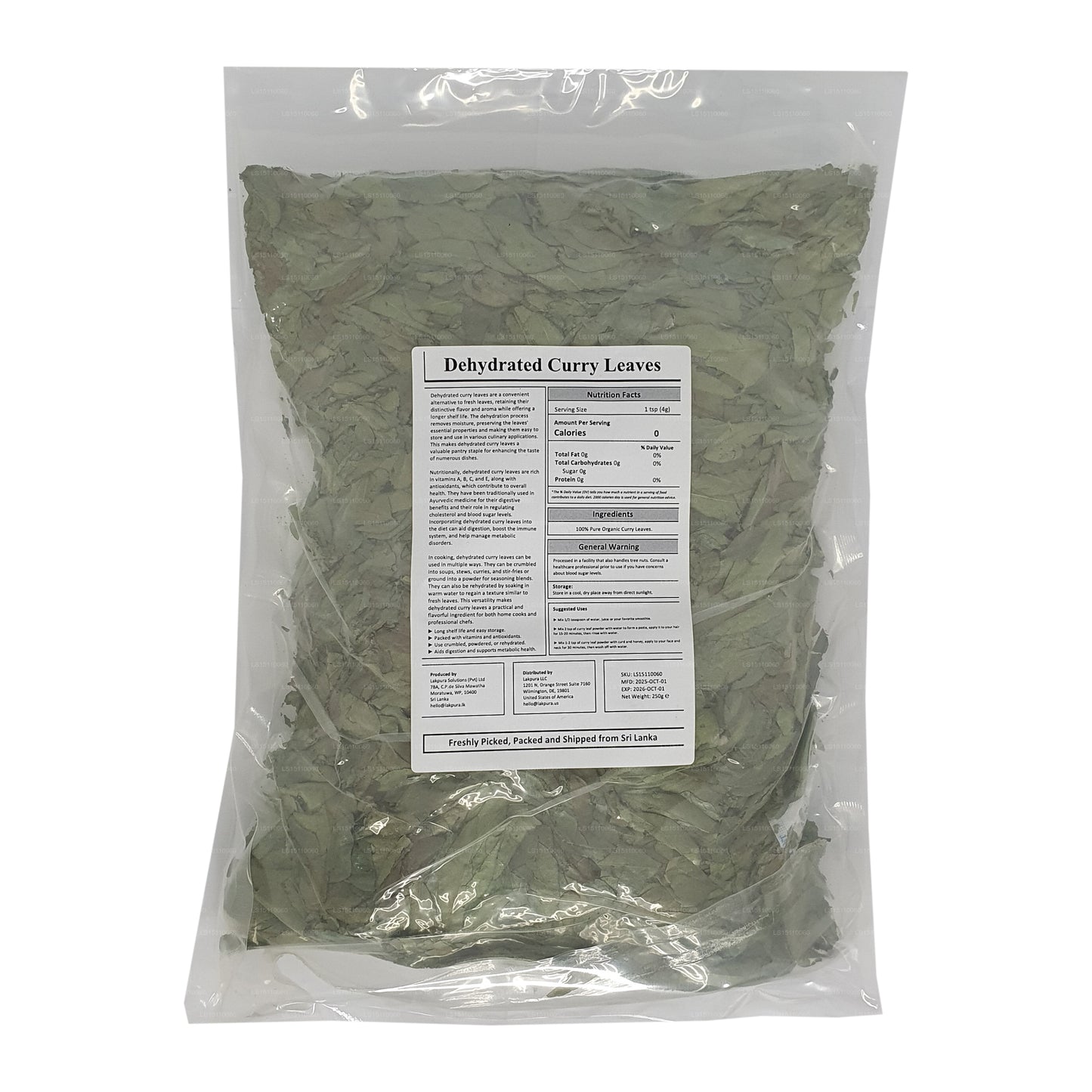Lakpura® Gedroogde Curryblaadjes