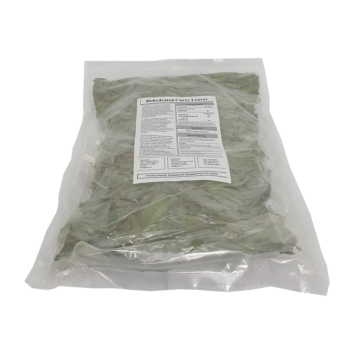 Lakpura® Gedroogde Curryblaadjes