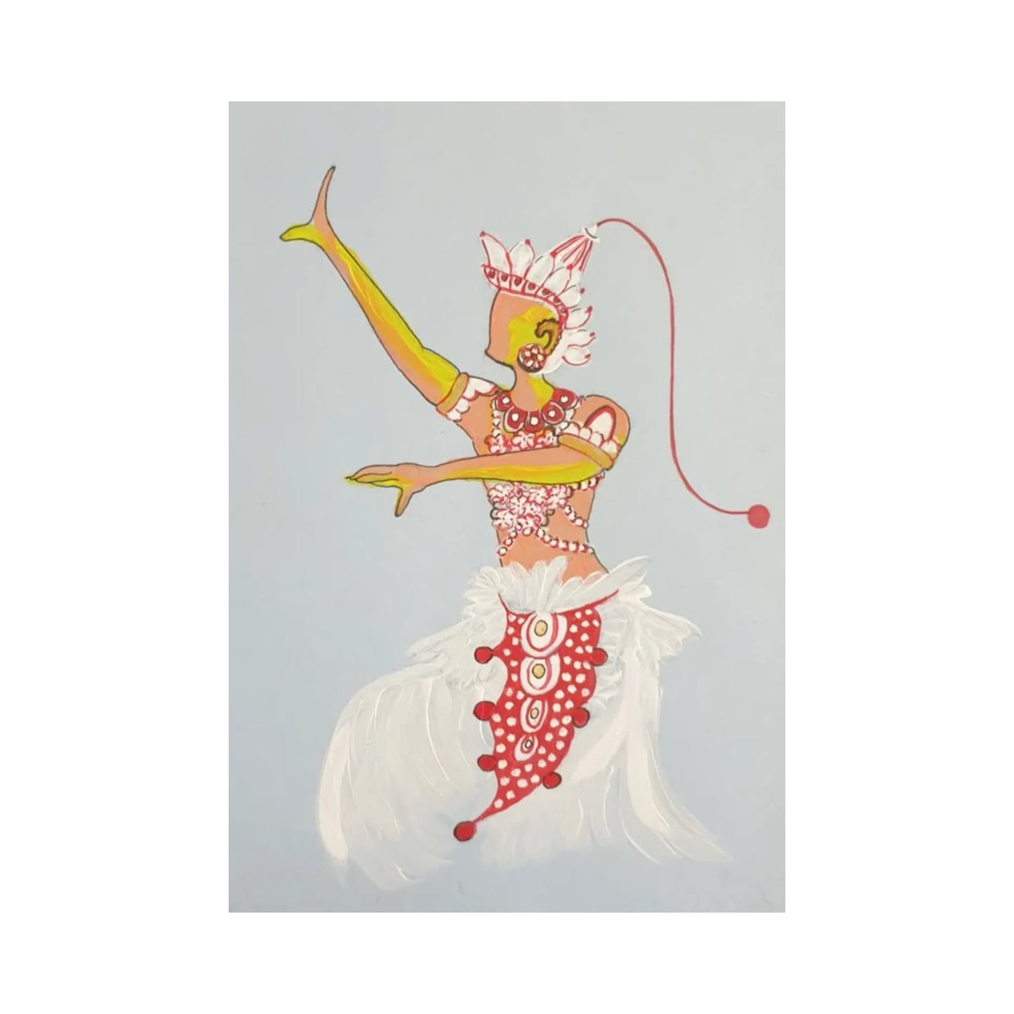 Lakpura® Kandyan Danseres Kunst aan de muur