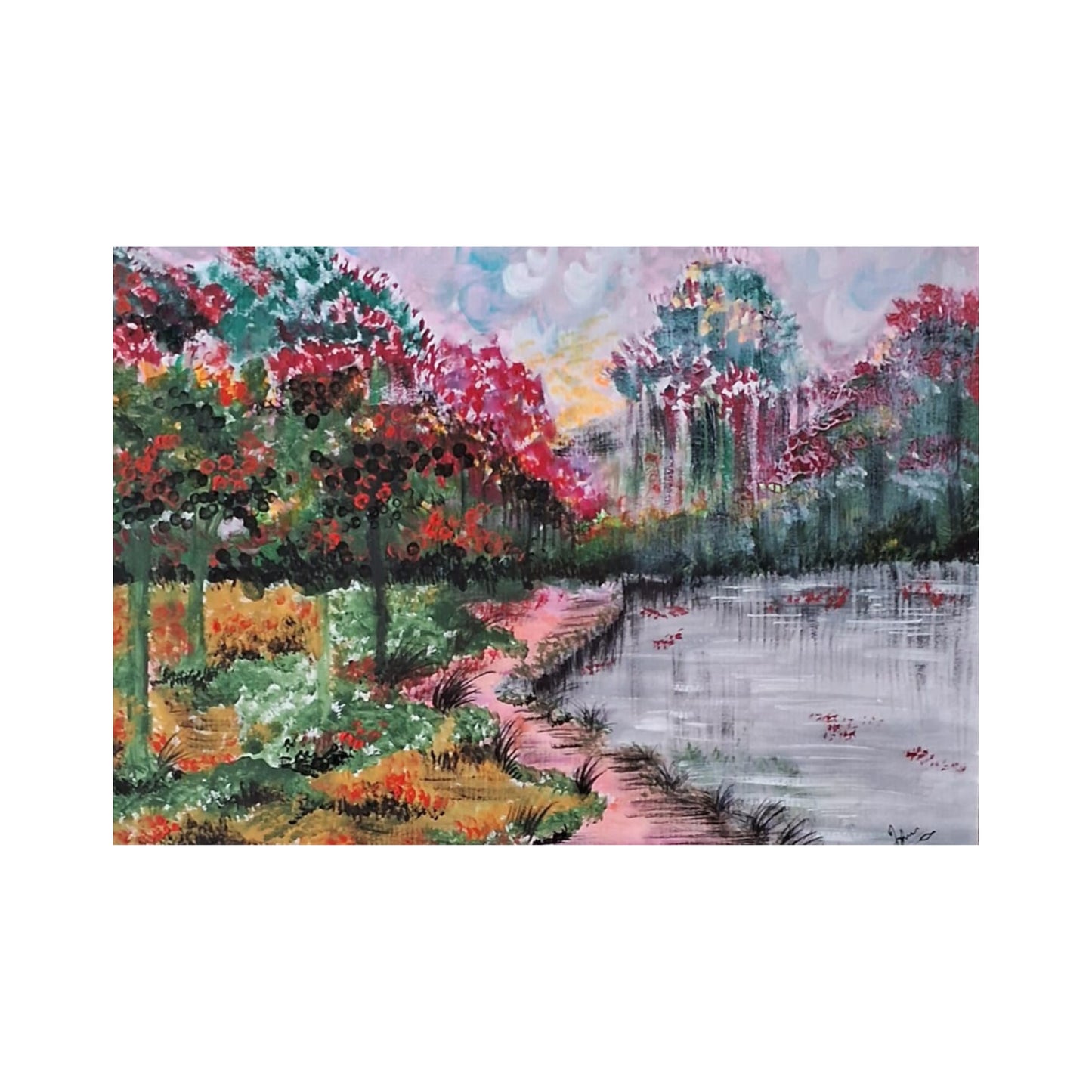 Lakpura® Zomer in het Bos Wandkunst