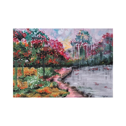 Lakpura® Zomer in het Bos Wandkunst