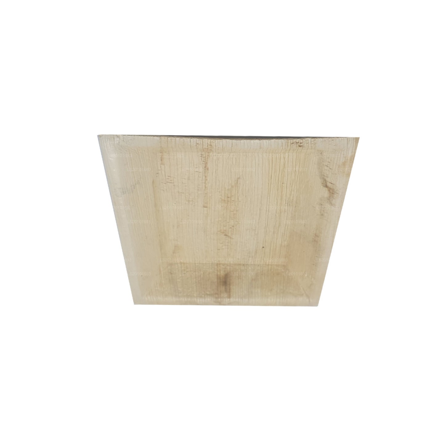 Handgemaakte voedselborden met Areca-bladeren 20 cm x 20 cm (vierkant type)