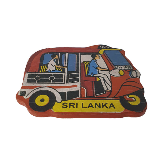 Sri Lankaanse rode tuktuk-koelkastmagneet