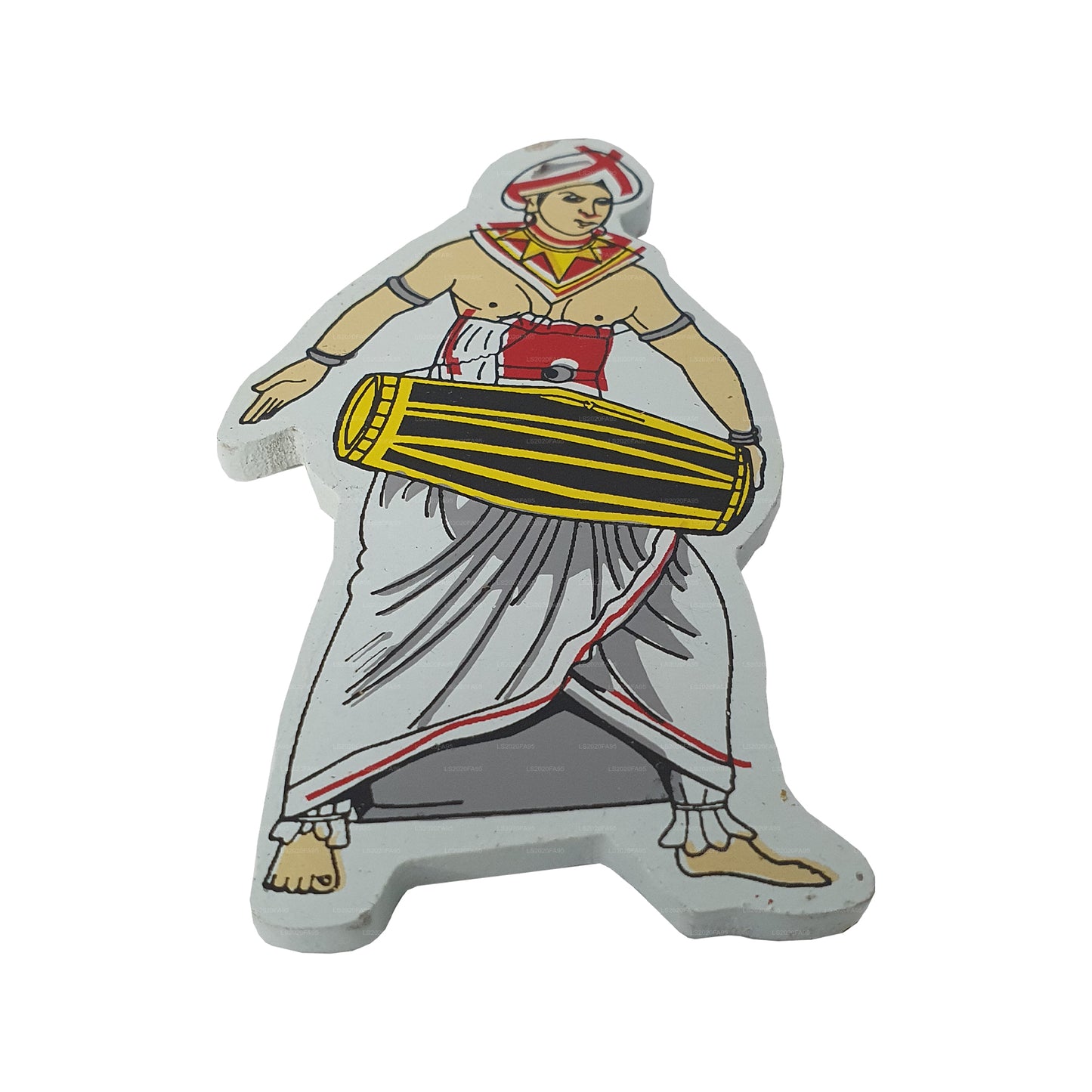 Sri Lankaanse drummer koelkastmagneet