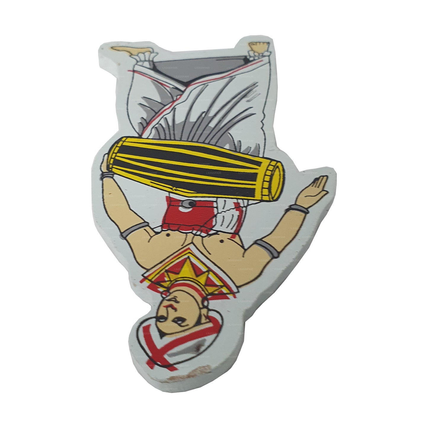 Sri Lankaanse drummer koelkastmagneet