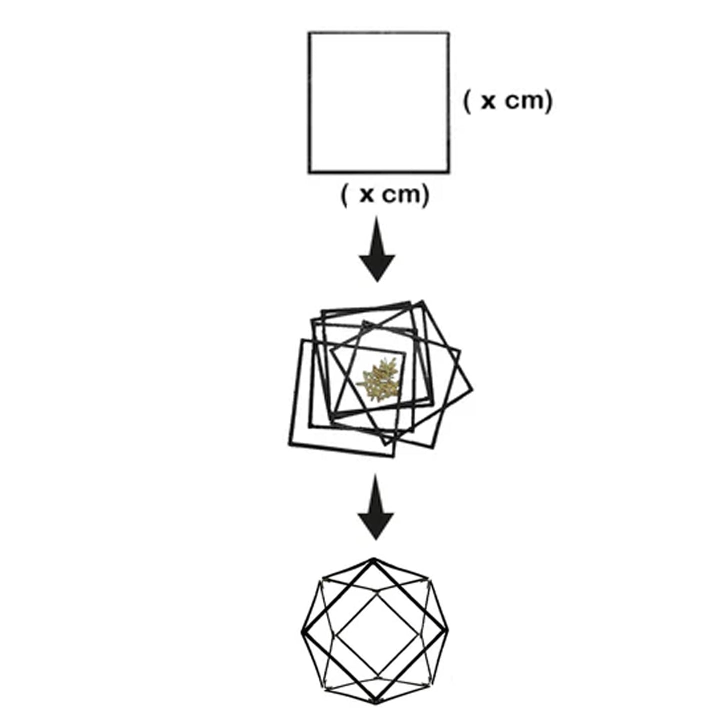 Vesak lantaarns (Atapattam Koodu) Kunststof