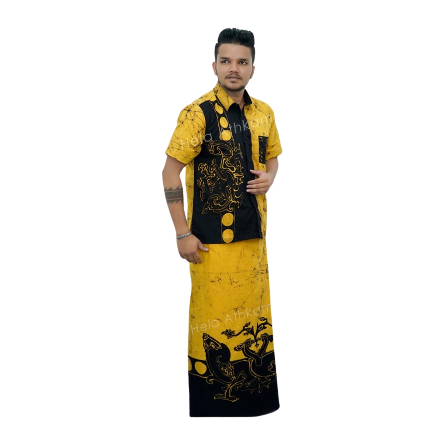 Lakpura® Batik Shirt en Sarong (Design AB222)