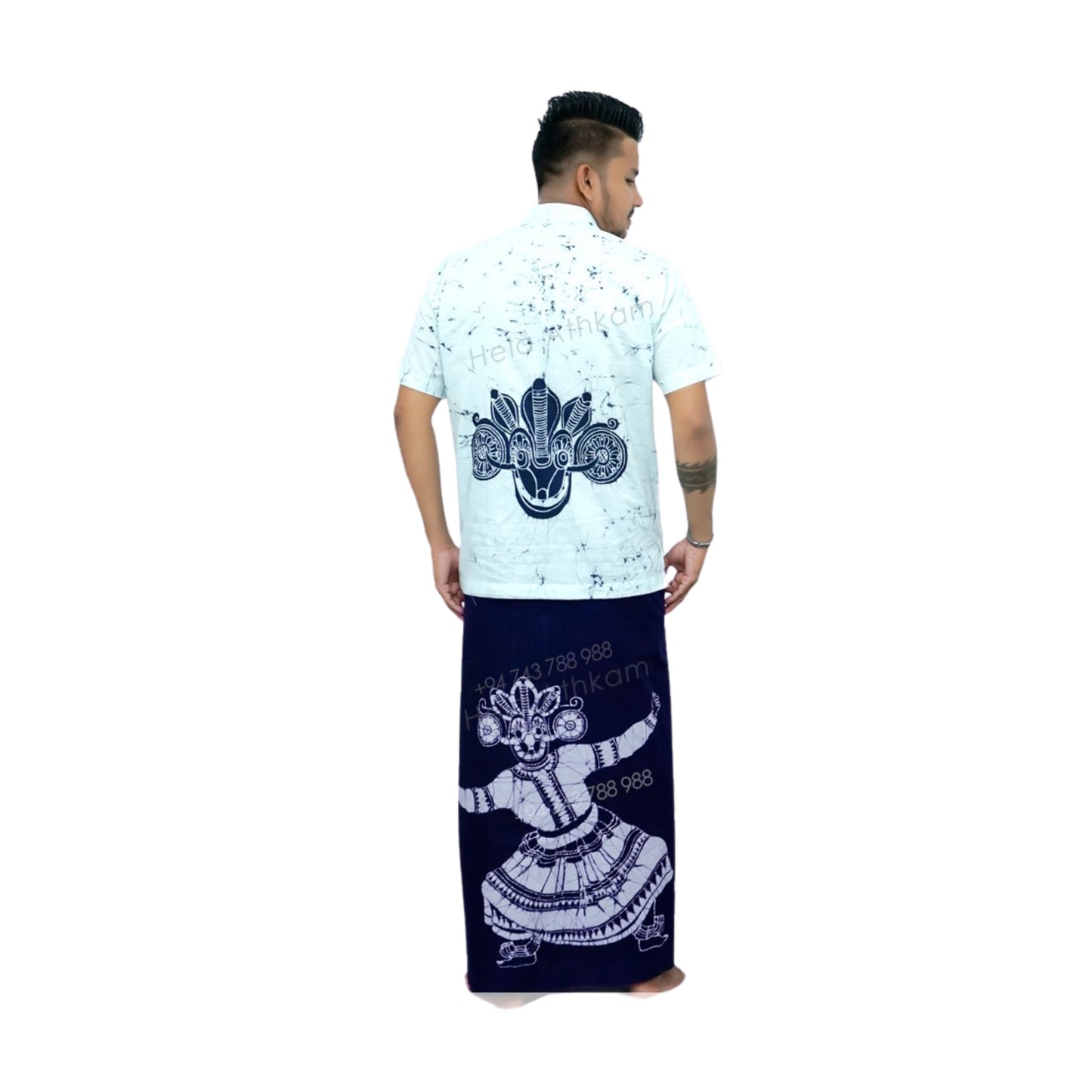 Lakpura® Batik Shirt en Sarong (Design AB222)
