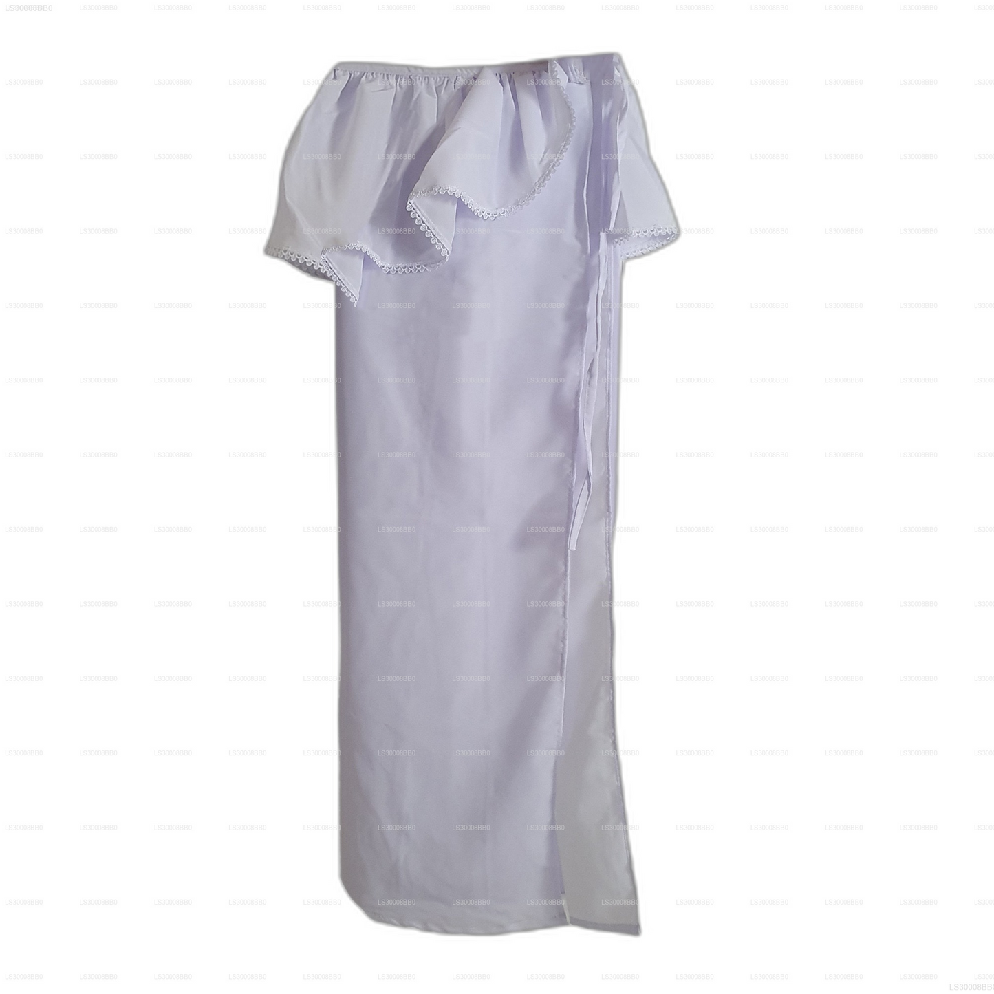 Lakpura® Kinder Witte Lamasaree (Half Saree)