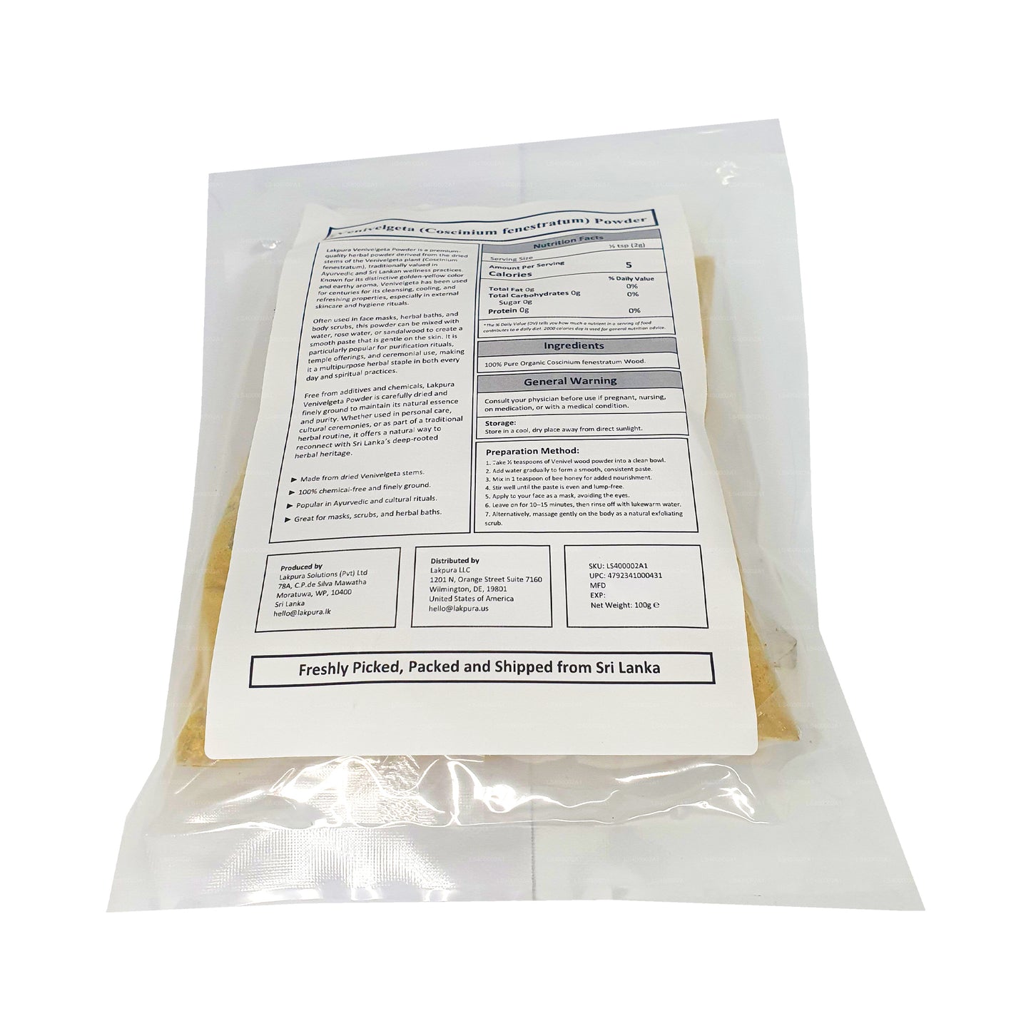 Lakpura Weniwelgeta-poeder