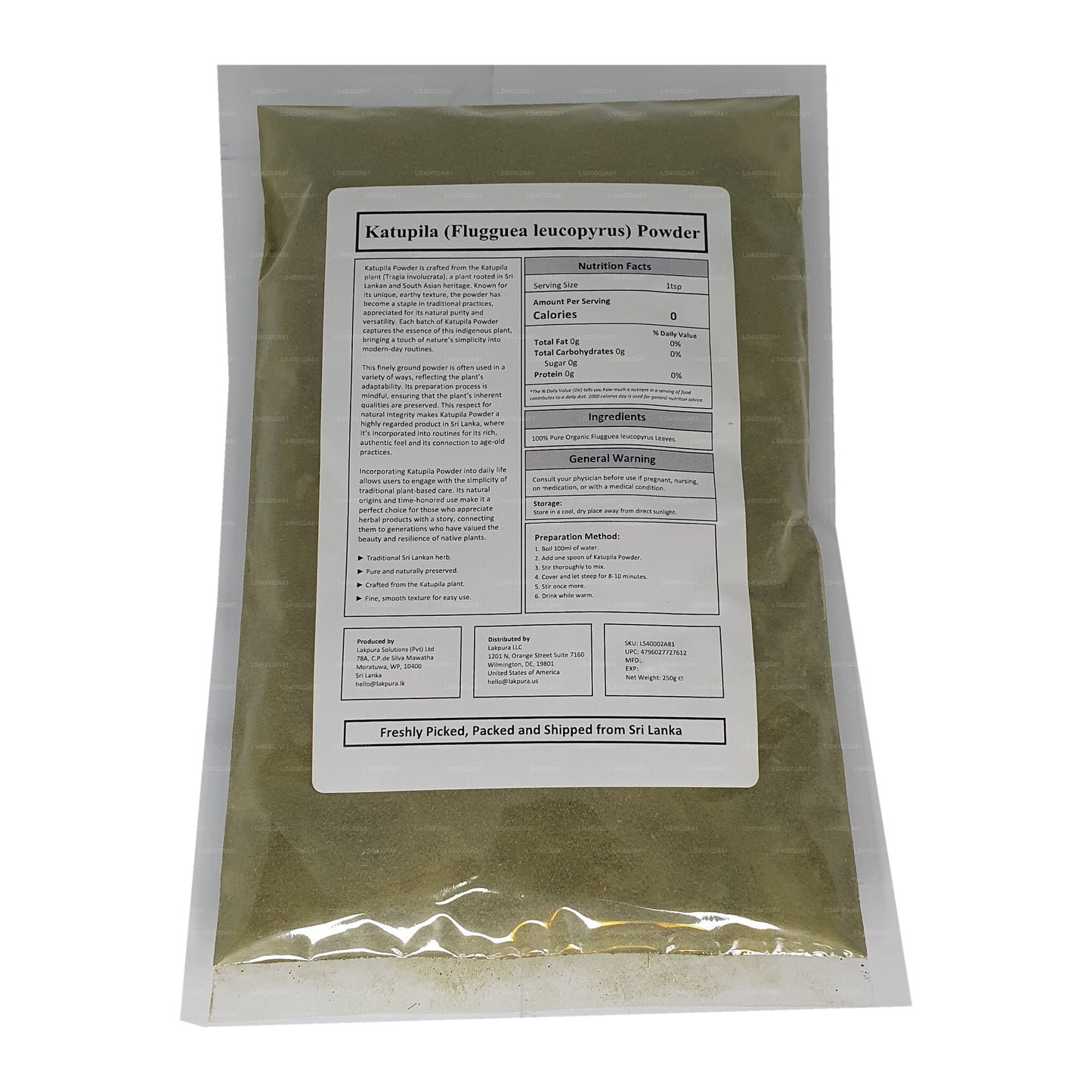 Lakpura Katupila-poeder