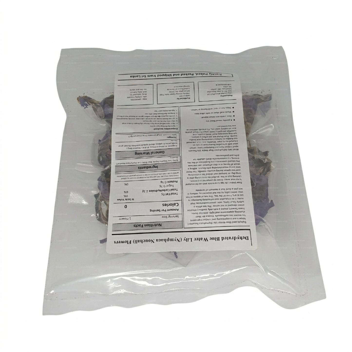 Lakpura® Gedehydrateerde Blauwe Waterlelie Bloemen