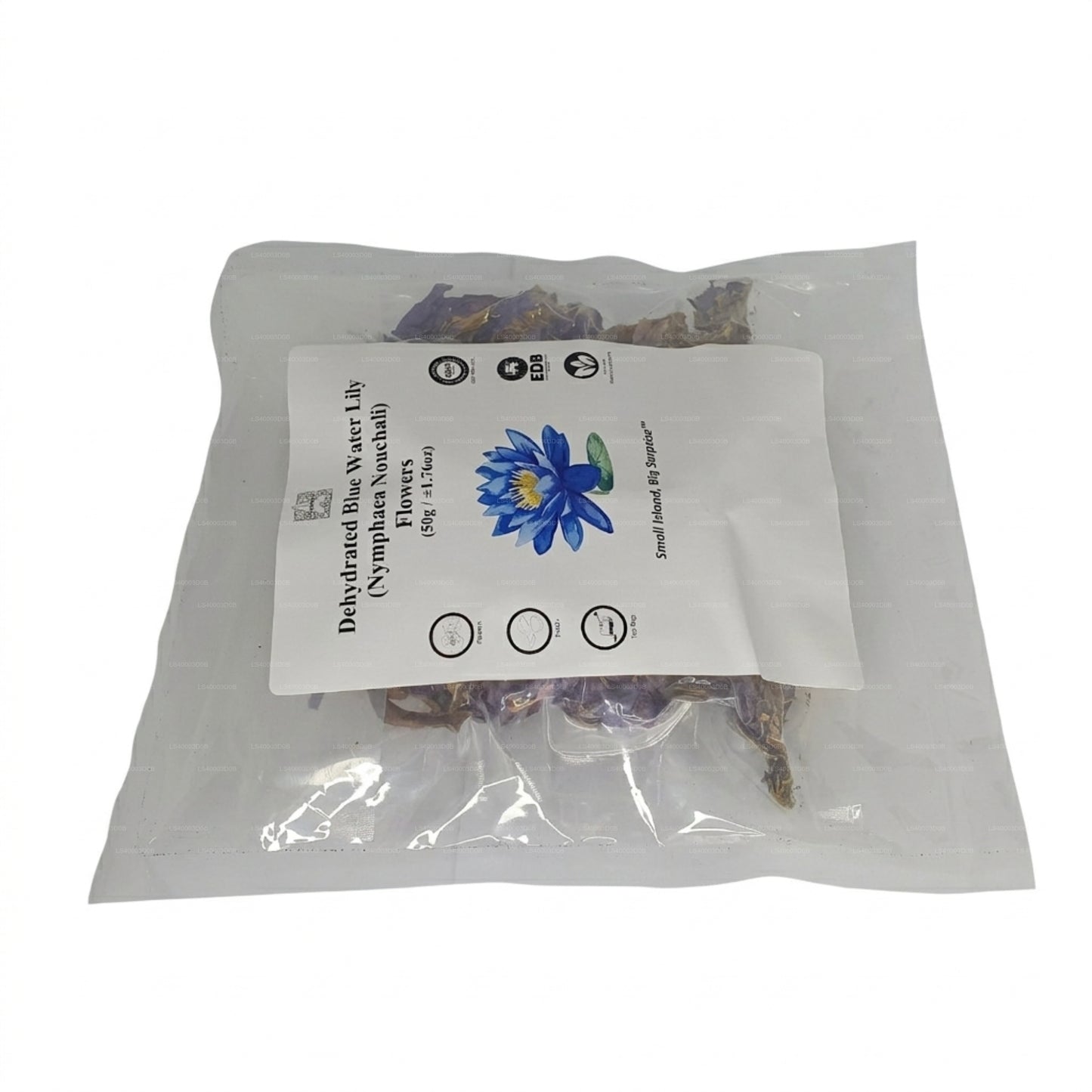 Lakpura® Gedehydrateerde Blauwe Waterlelie Bloemen