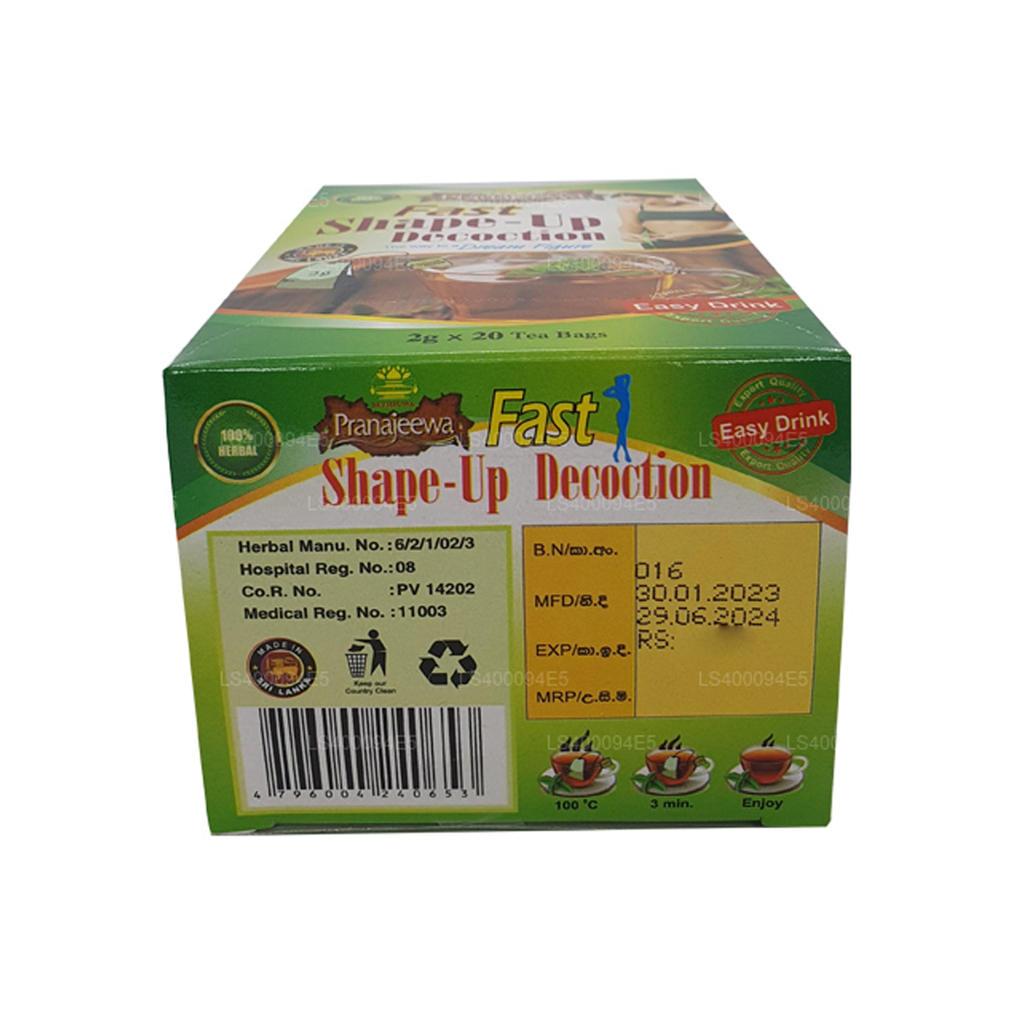 Sethsuwa Pranajeewa Fast Shape - Up Afkooksel (40 g)