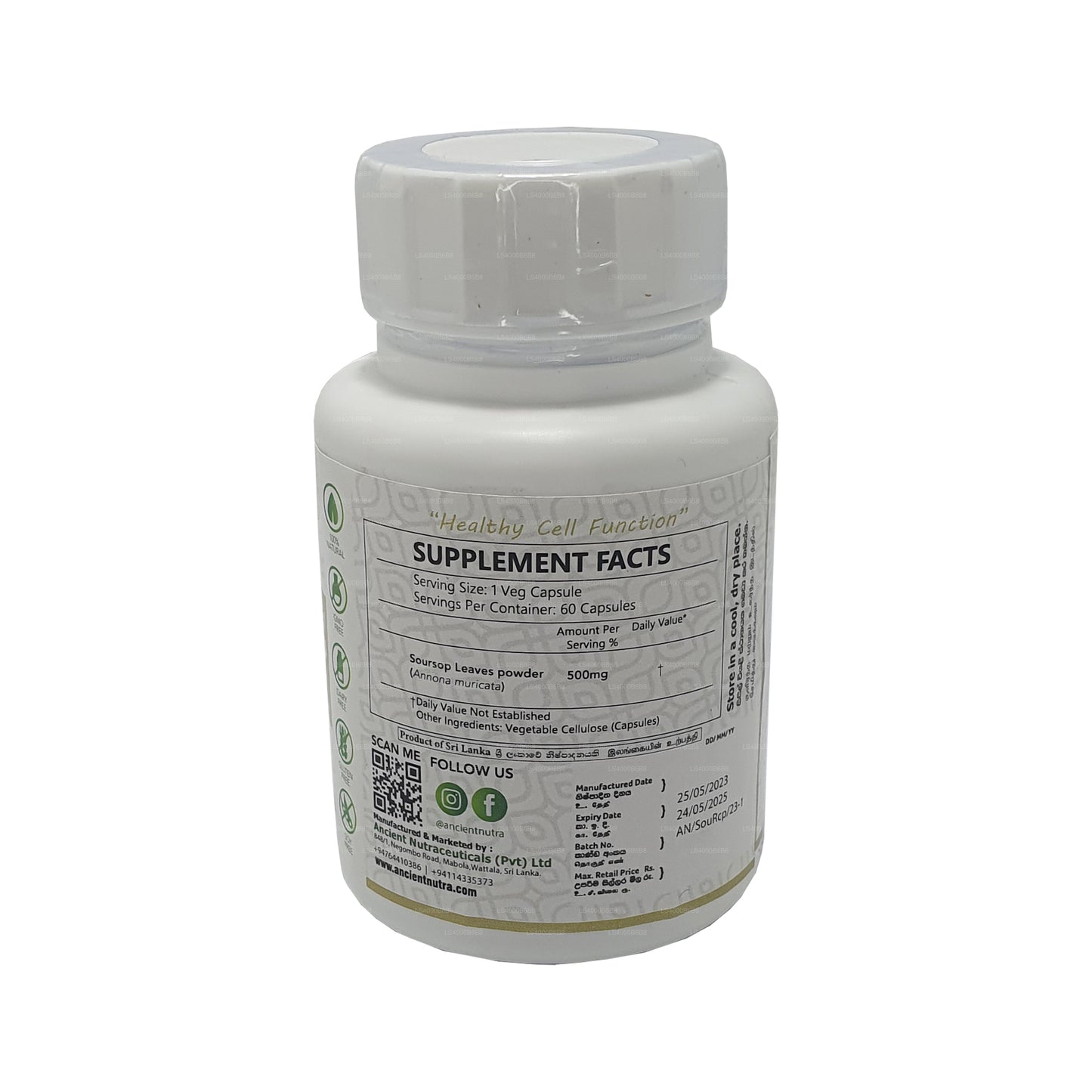 Oude Nutra-zuurzak (60 capsules)