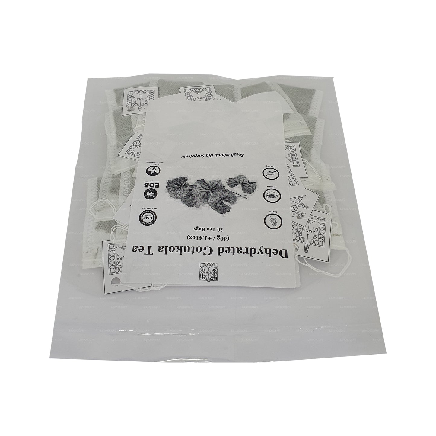 Lakpura gedehydrateerde Gotukola-theezakjes (40 g) 20 theezakjes