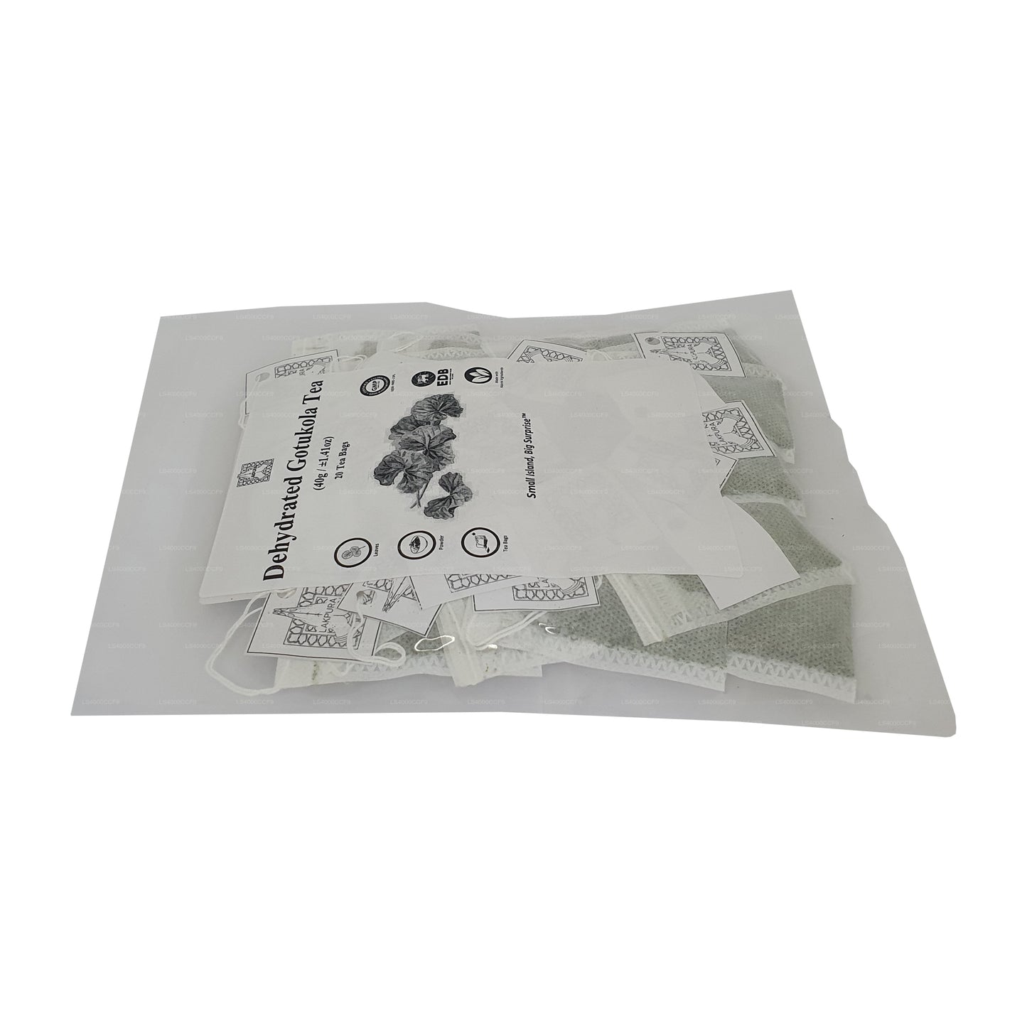 Lakpura gedehydrateerde Gotukola-theezakjes (40 g) 20 theezakjes