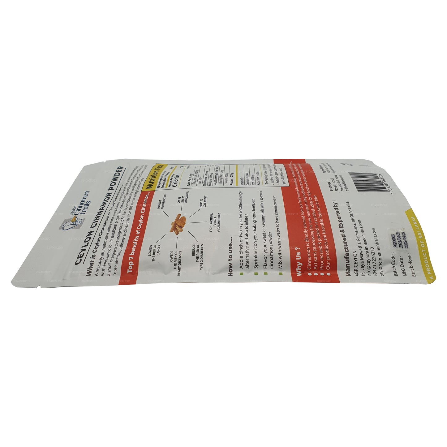 Ceylon Cinnamon Trails kaneelpoeder (100 g)