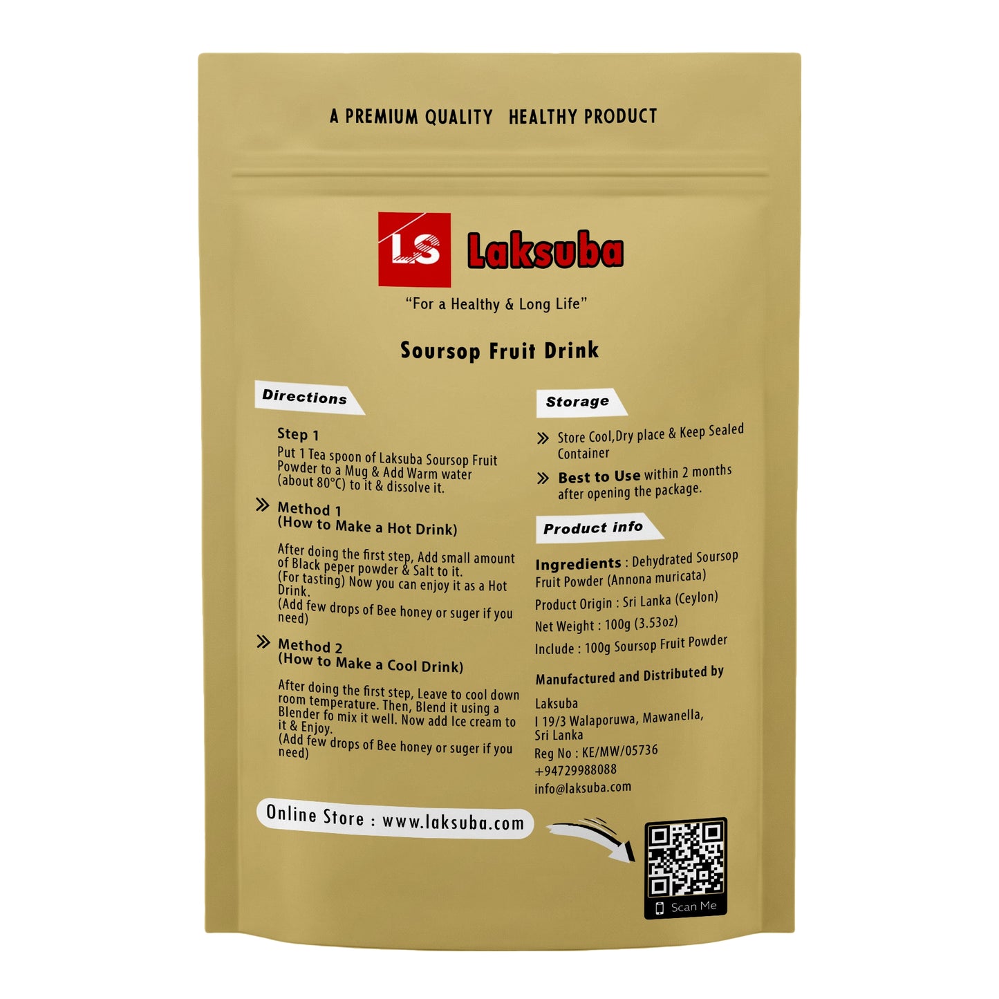 Laksuba Zuurzakvruchtpoeder (100 g)