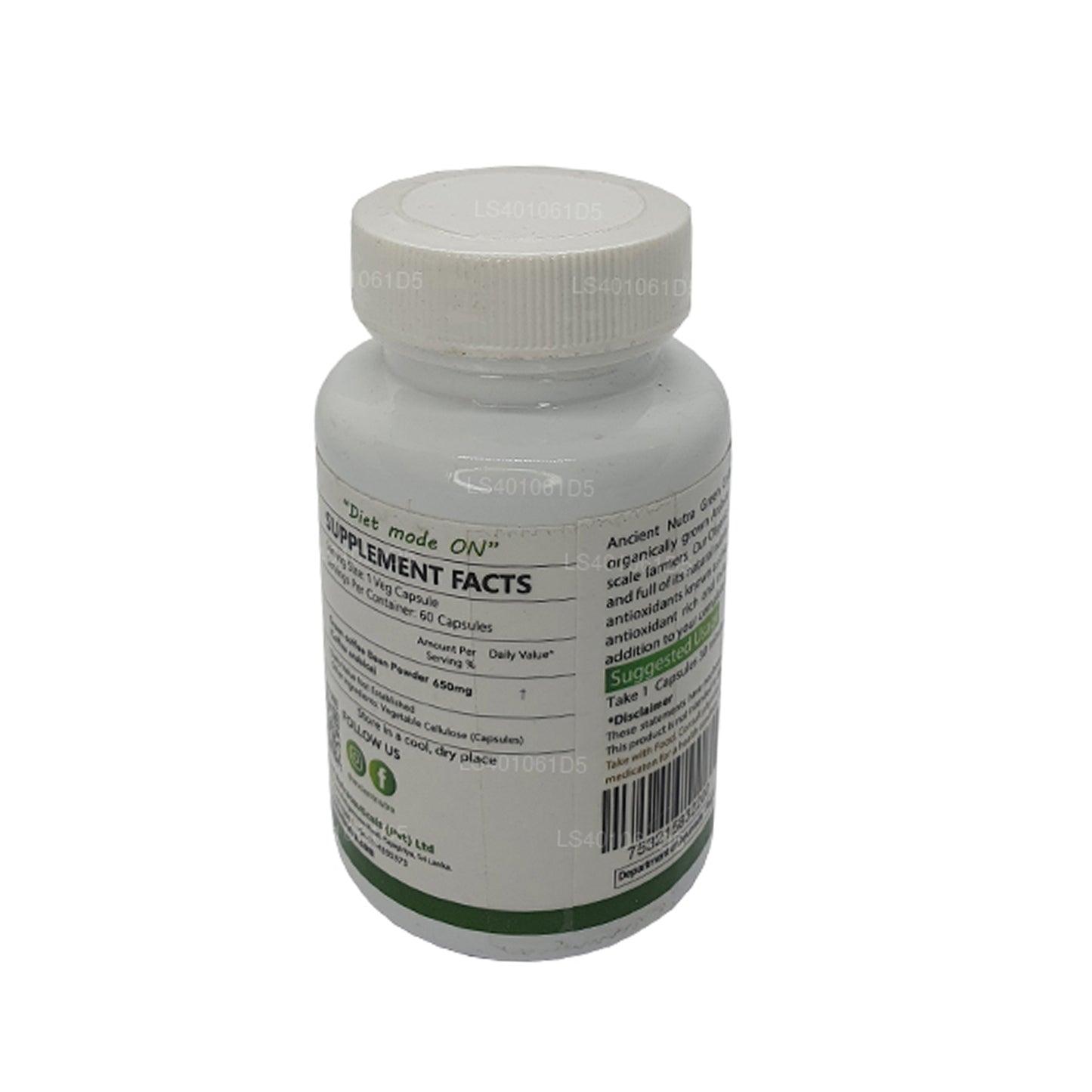 Ancient Nutra groene koffieboon (60 capsules)