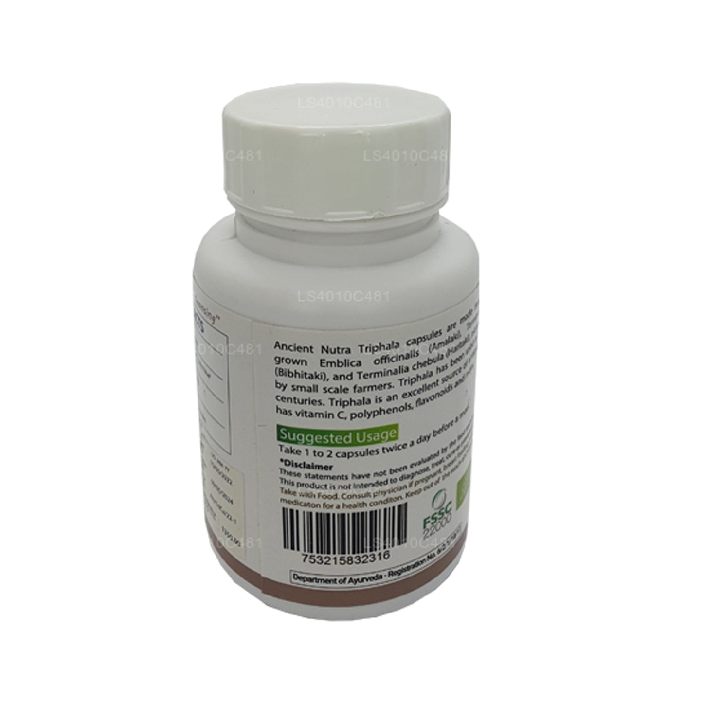 Ancient Nutra Triphala (60 capsules)