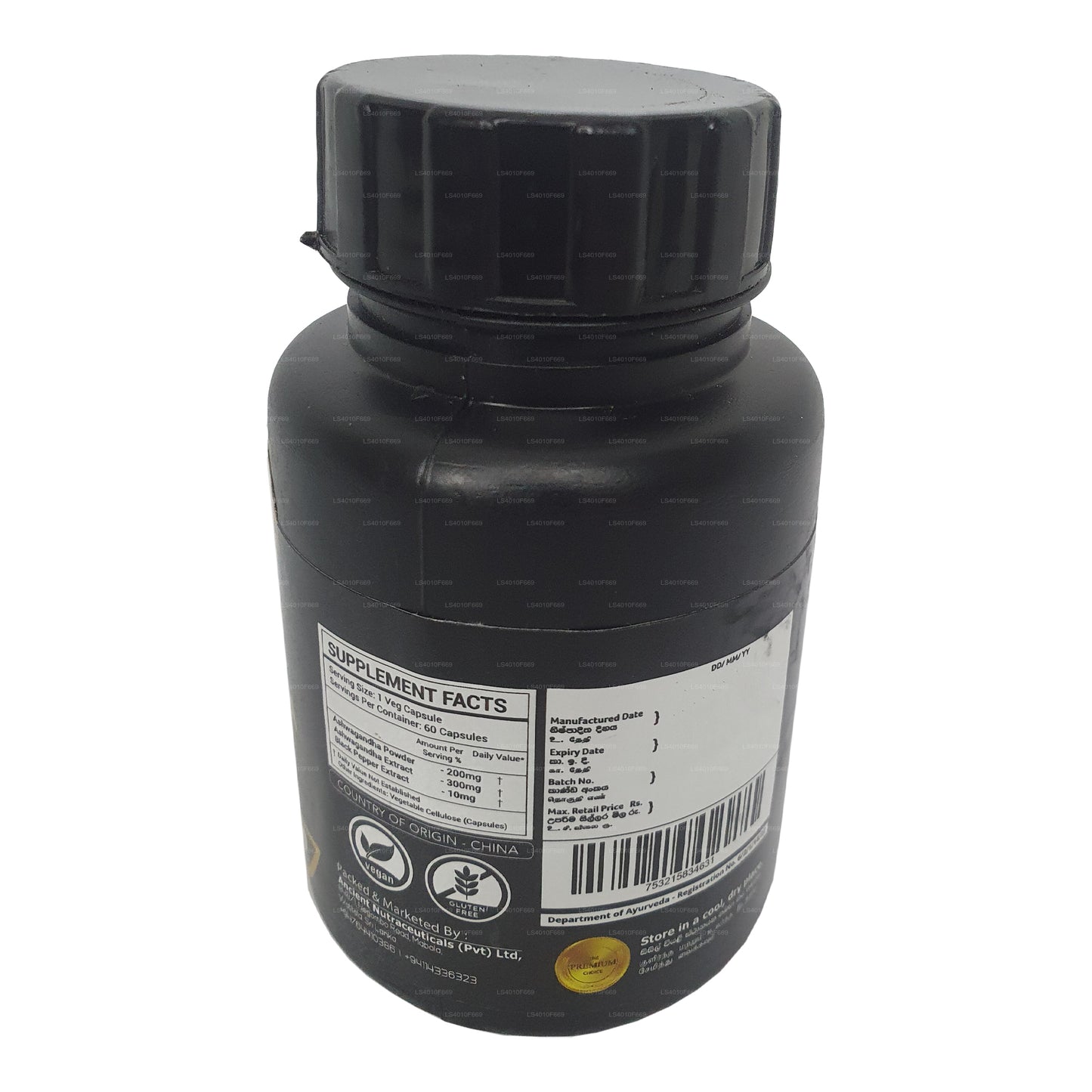 Ancient Nutra Ashwagandha-extract (60 capsules)