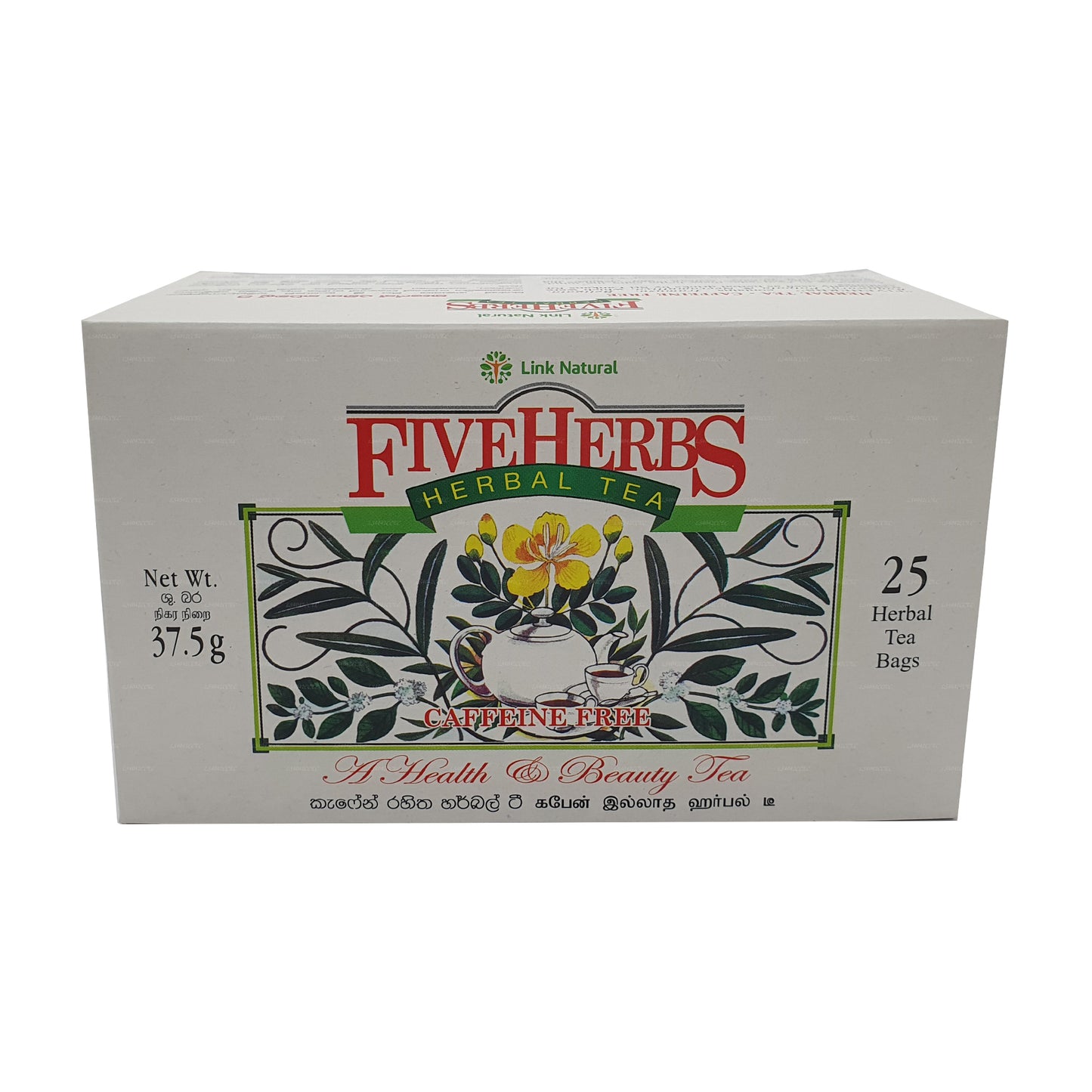 Link Natural Five Herbs Ayurveda kruidenthee (37,5 g) 25 theezakjes