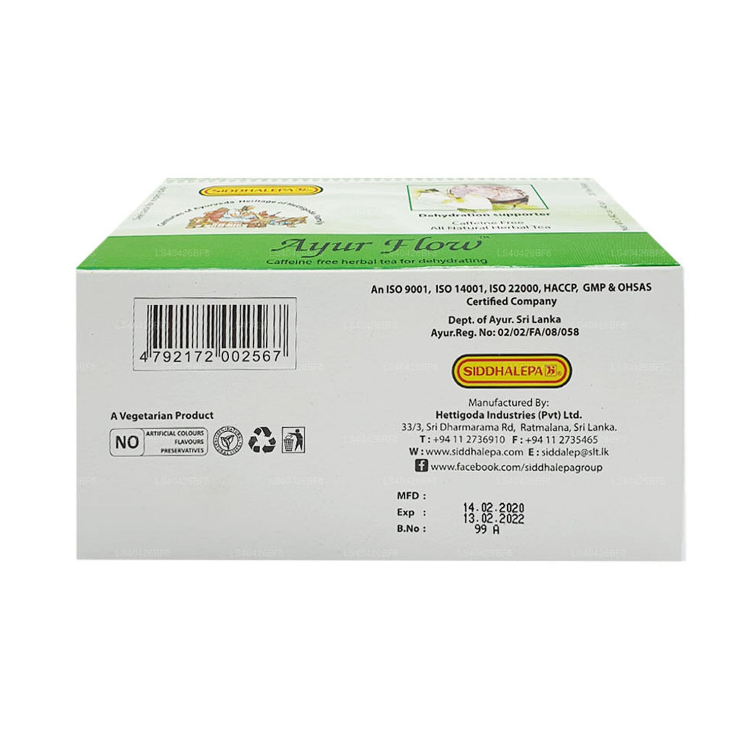 Siddhalepa Ayur Flow thee (20 theezakjes)