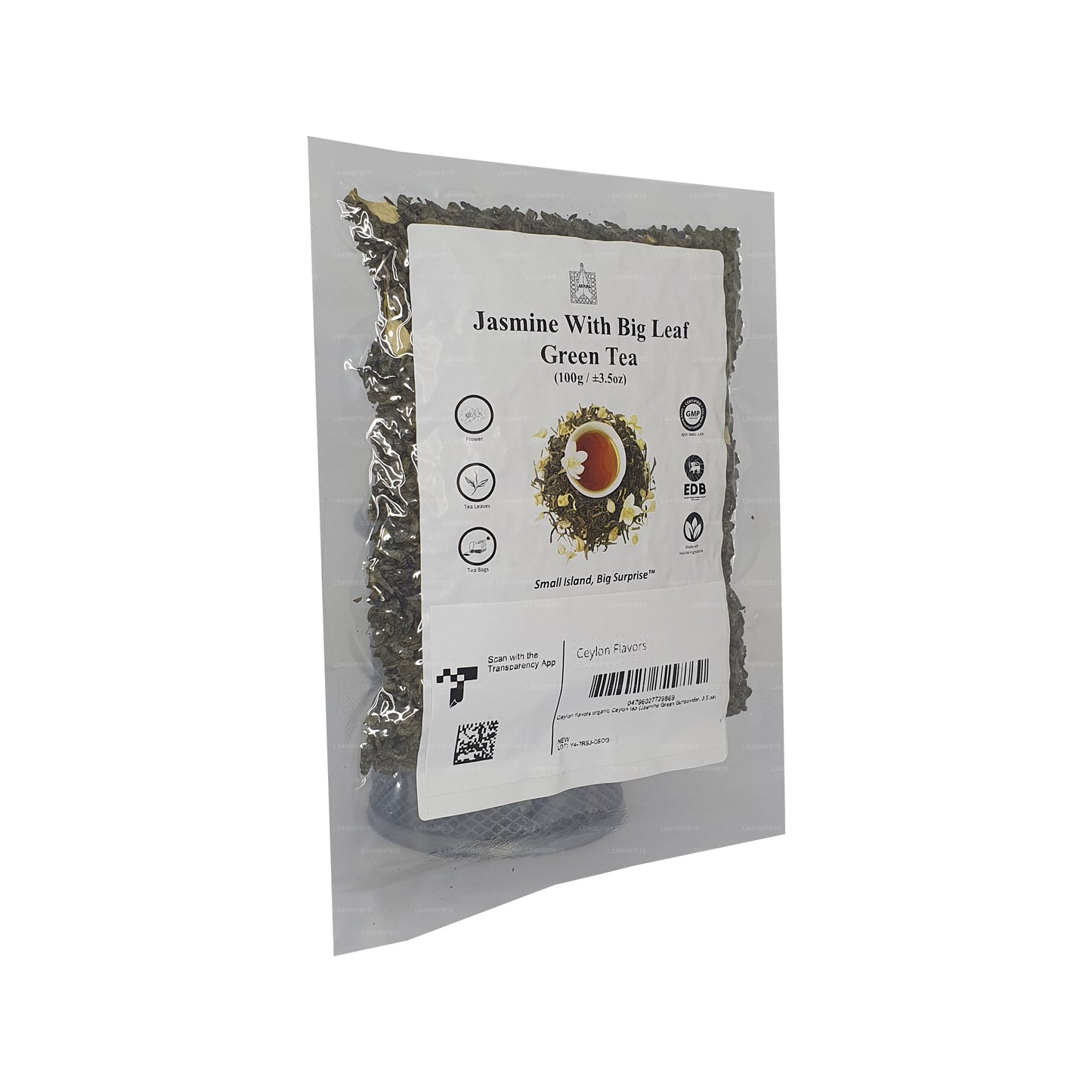 Lakpura groene thee met jasmijn en grote bladeren (100 g)