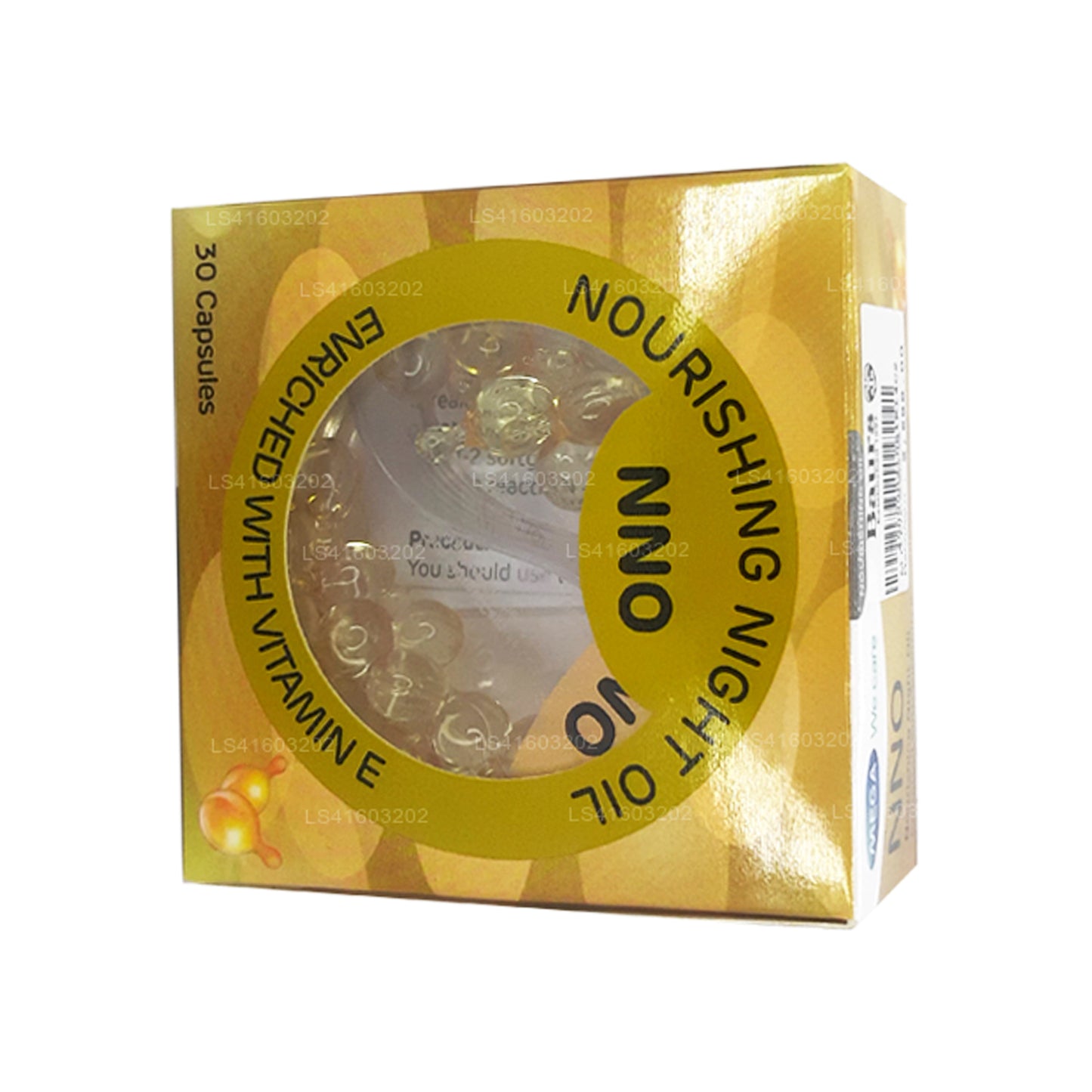 NNO voedende nachtolie met vitamine E en jojoba-olie (30 capsules)