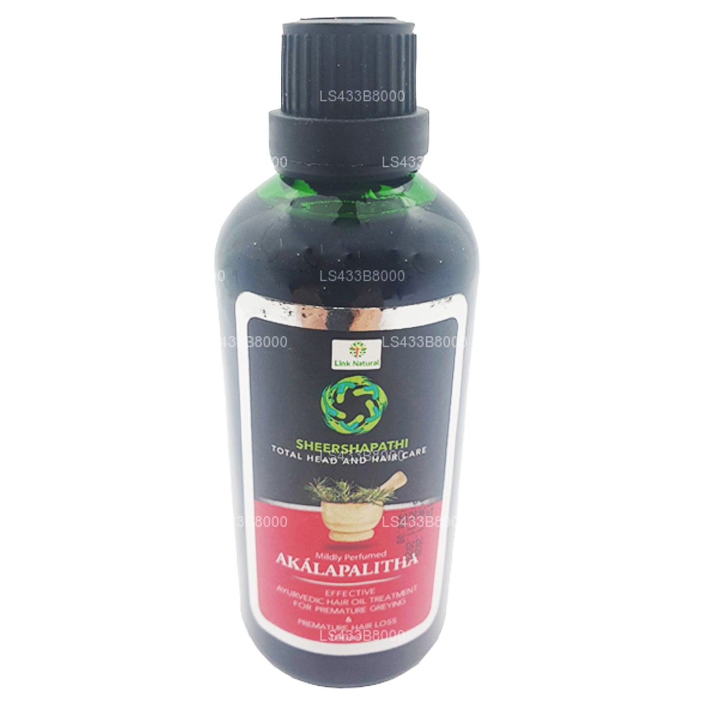Link natuurlijke Akalapalitha Ayurvedische haarolie (100 ml)
