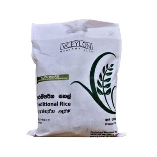 vCeylon Sudu Heenati Rice (3kg)