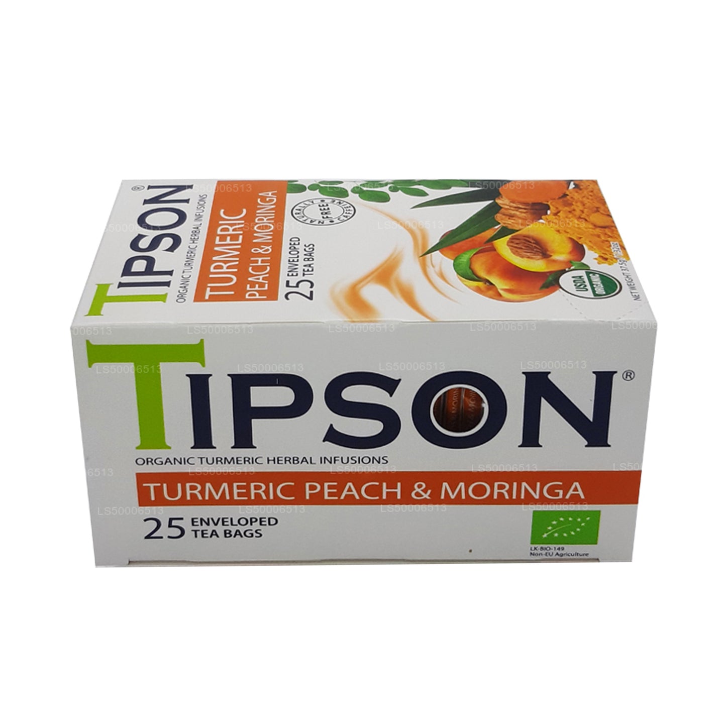 Tipson Tea Biologische kurkuma, perzik en moringa (37,5 g)